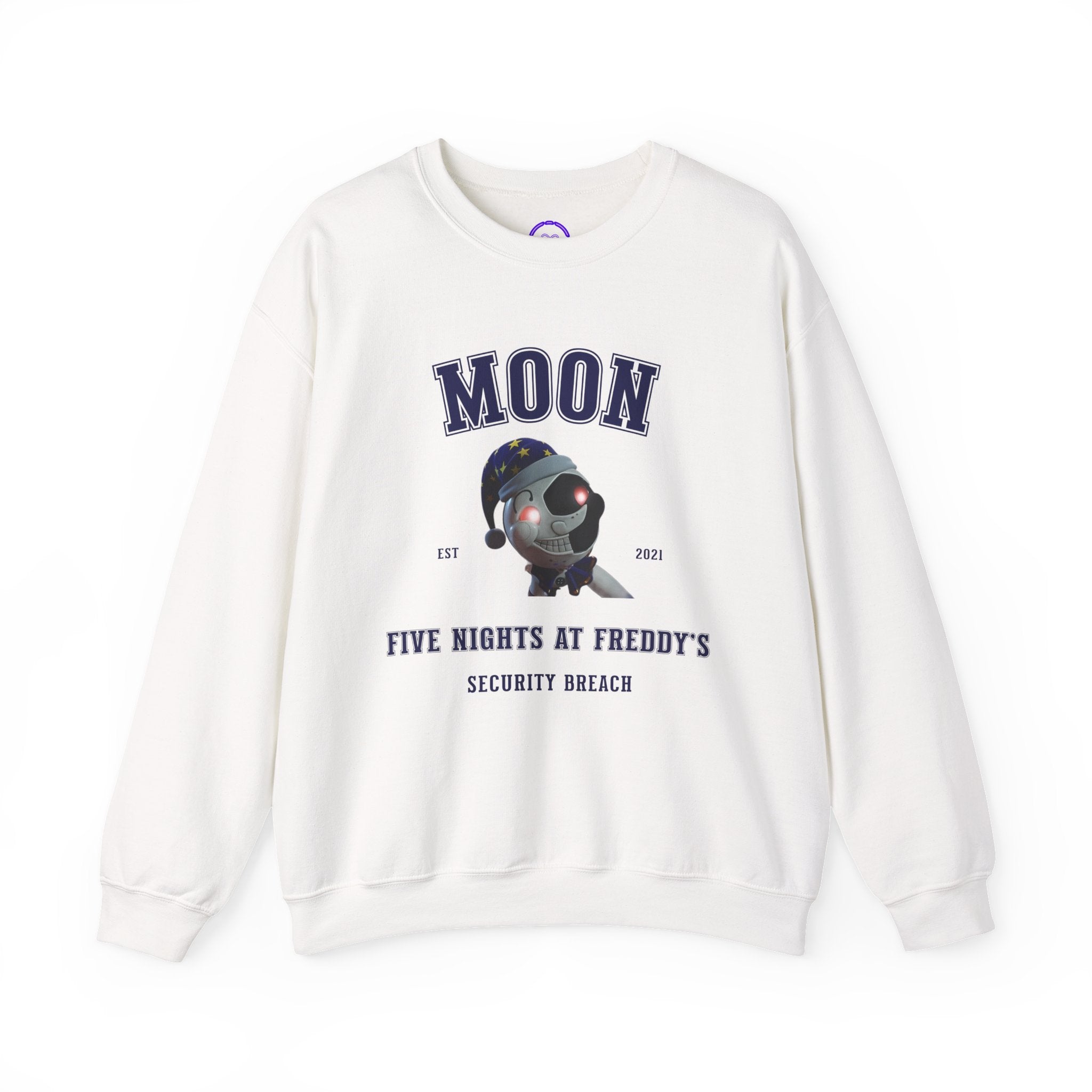 FNAF Security Breach 5NAF Moon Astronaut Five Nights at Freddy's Crewneck Sweatshirt