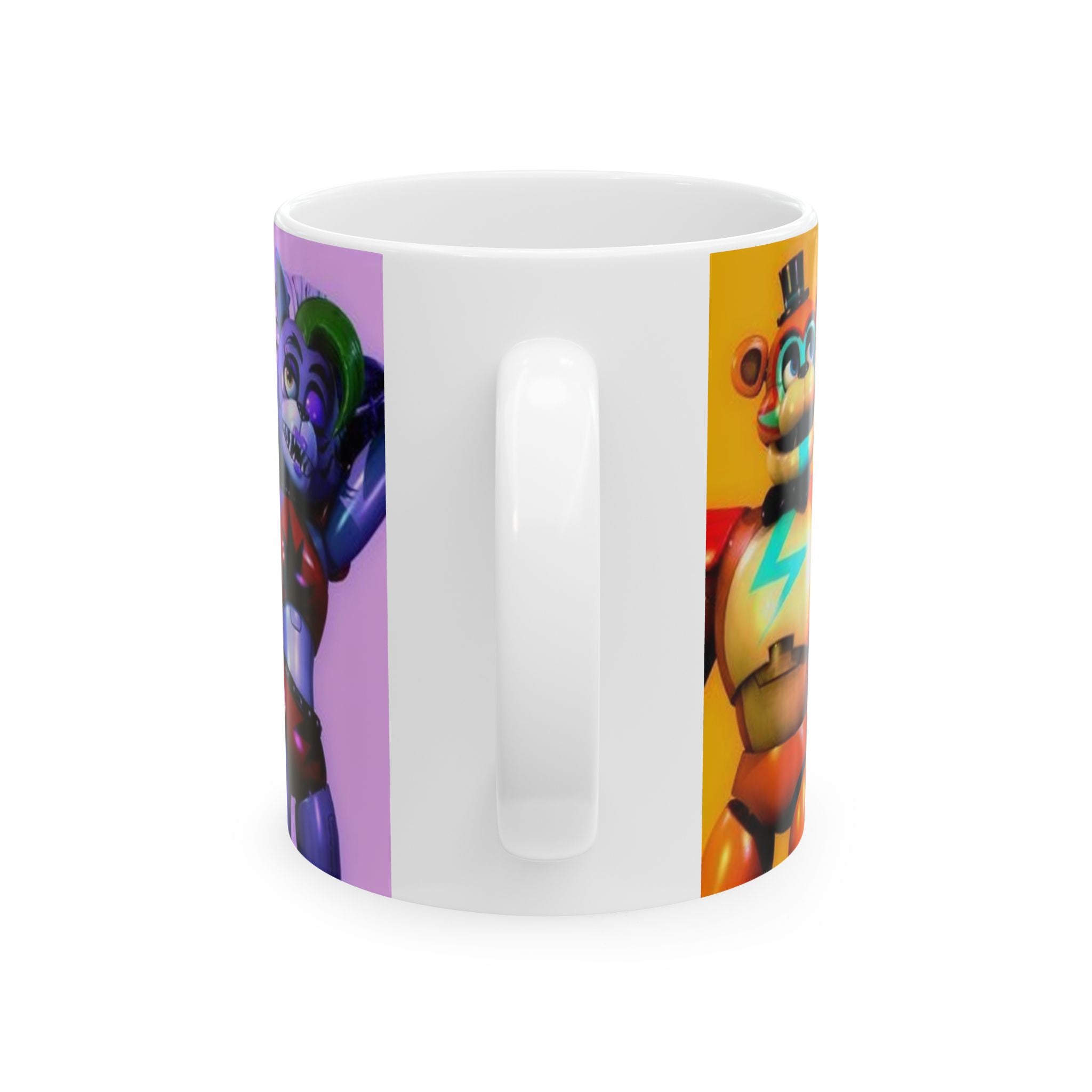 Five Nights at Freddys Colorful Animatronic Characters Mug | Gaming Mascot Coffee Cup