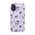 Kuromi Sanrio Kawaii Cat Witch Pattern phone case | Tough Phone Cases