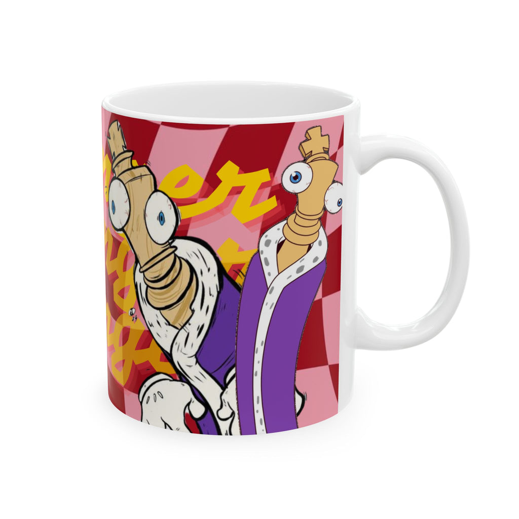 The Amazing Digital Circus Kinger Chess Character Mug | Purple Ceramic Coffee Cup Gift