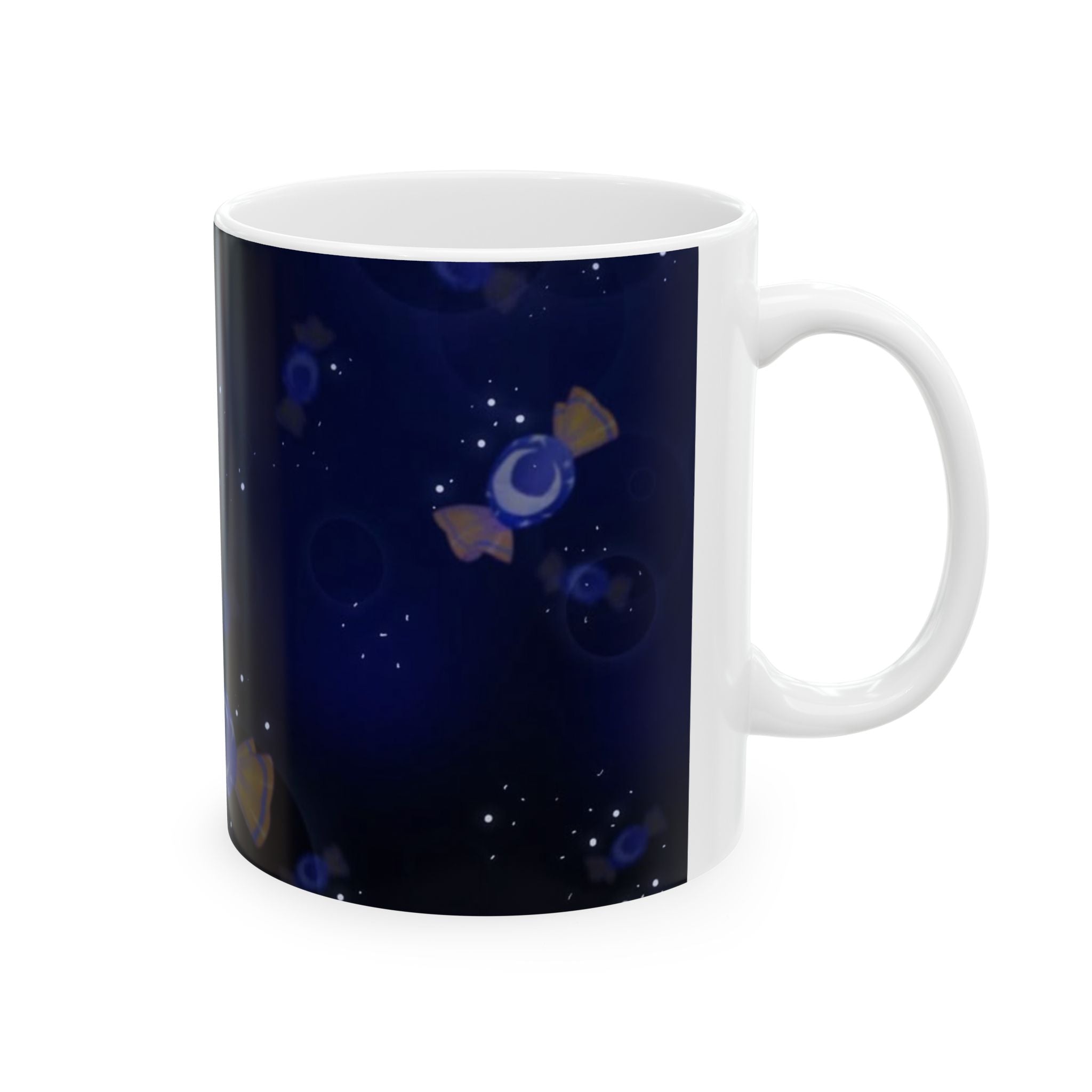 FNAF 5NAF Five Nights at Freddys Moon Moonlit Candy Night mug | Space Candy Illustration, Stars Ceramic Mug