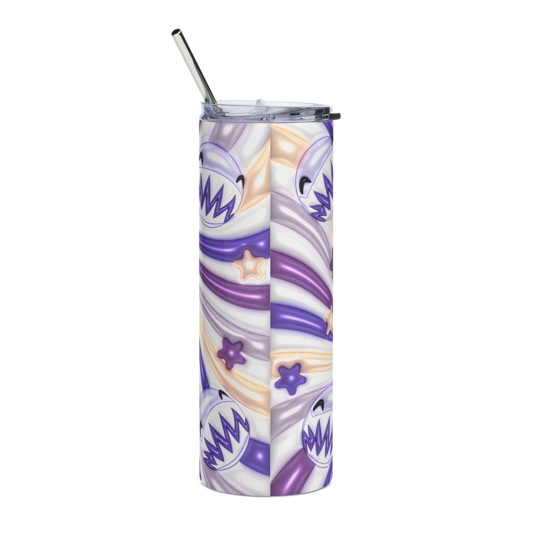 Bubble The Amazing Digital Circus Purple Swirl Monster face 20oz Tumbler | Stainless Steel Travel Cup