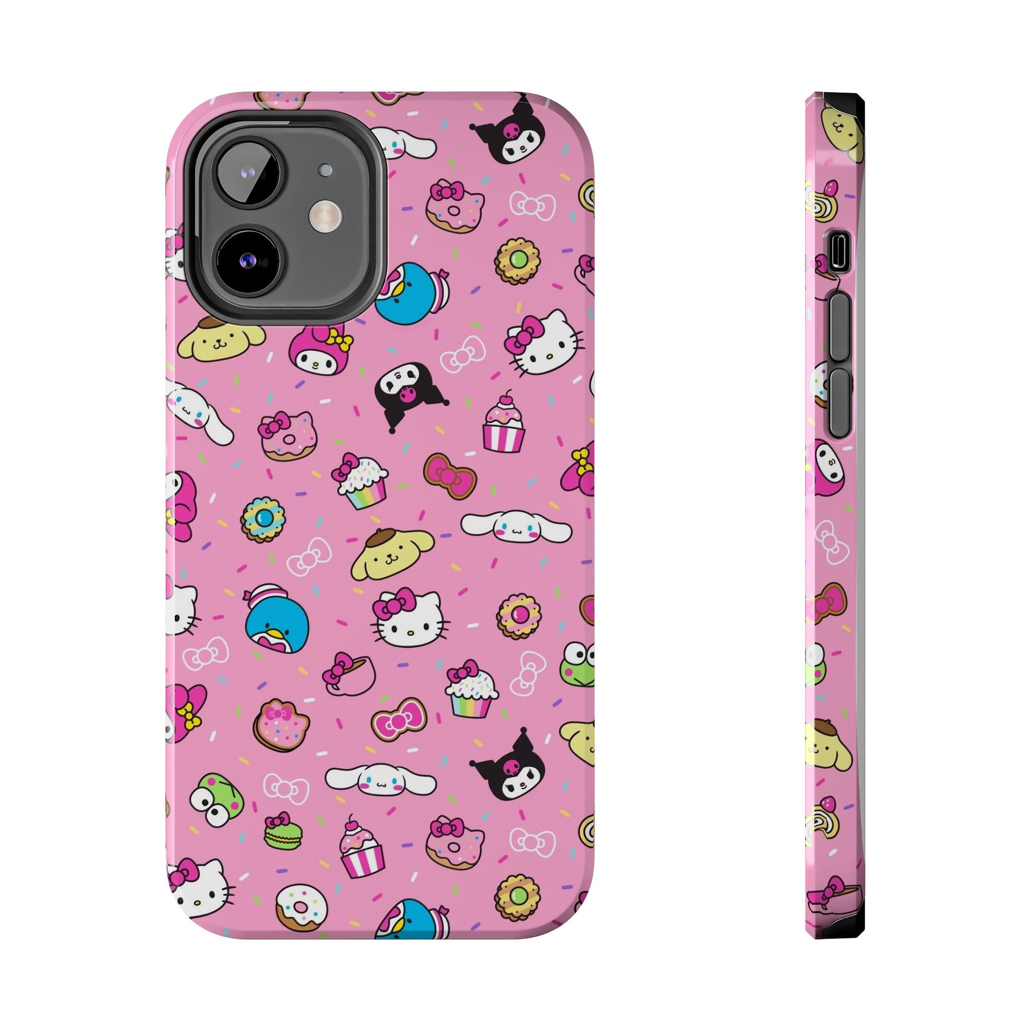 Sanrio Hello Kitty Characters Pattern Phone Case | Tough Phone Cases