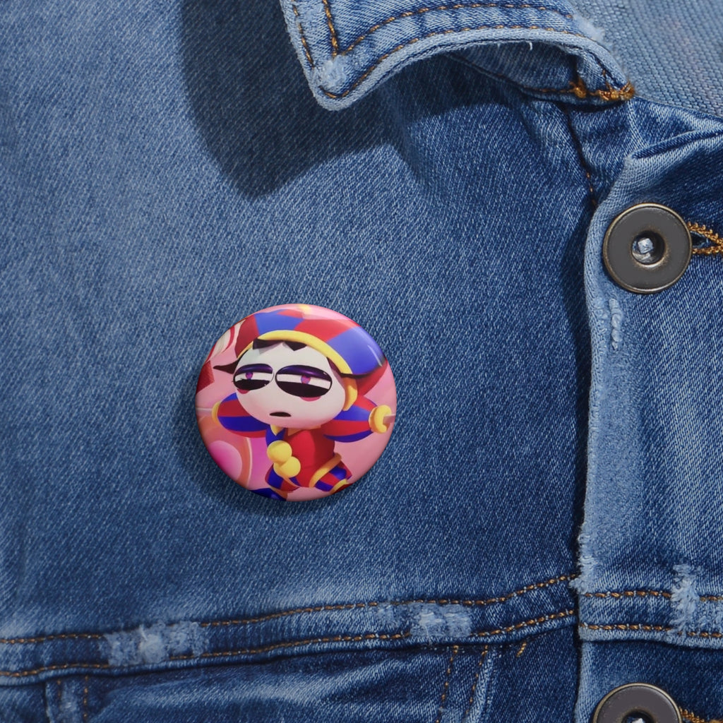 The Amazing Digital Circus Pomni Jester Character Pin Button | Custom Pin