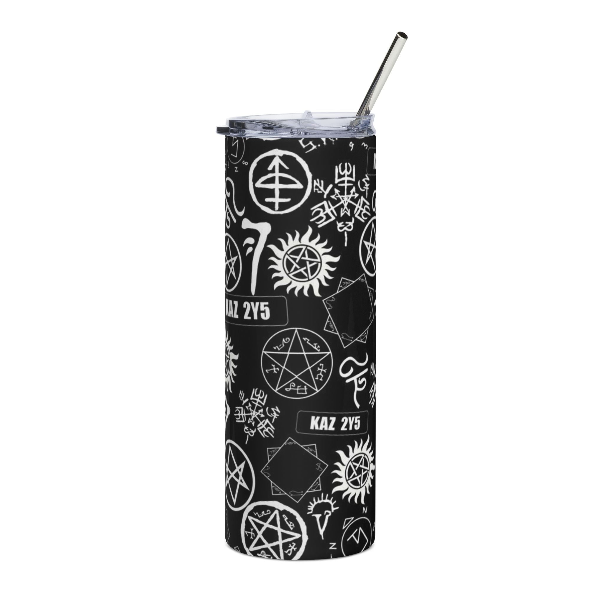 Supernatural Sigils Pattern Tumbler | 20oz Stainless Steel Travel Cup
