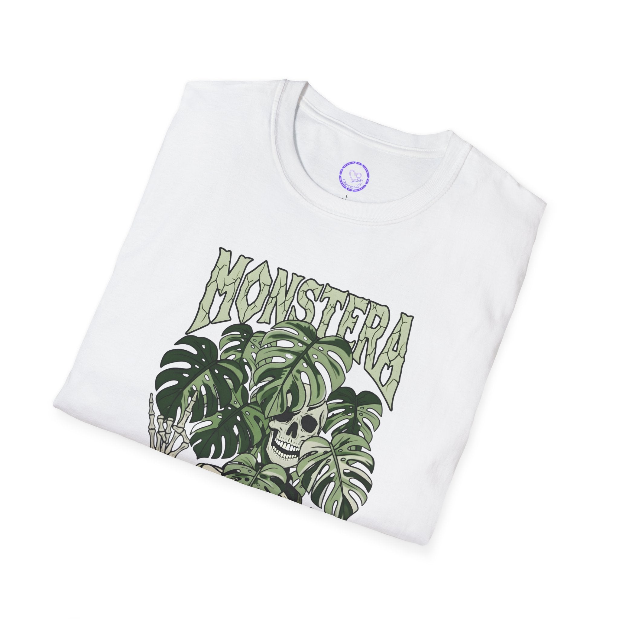 Monstera Skeleton Tee | Botanical Skull Plant Illustration