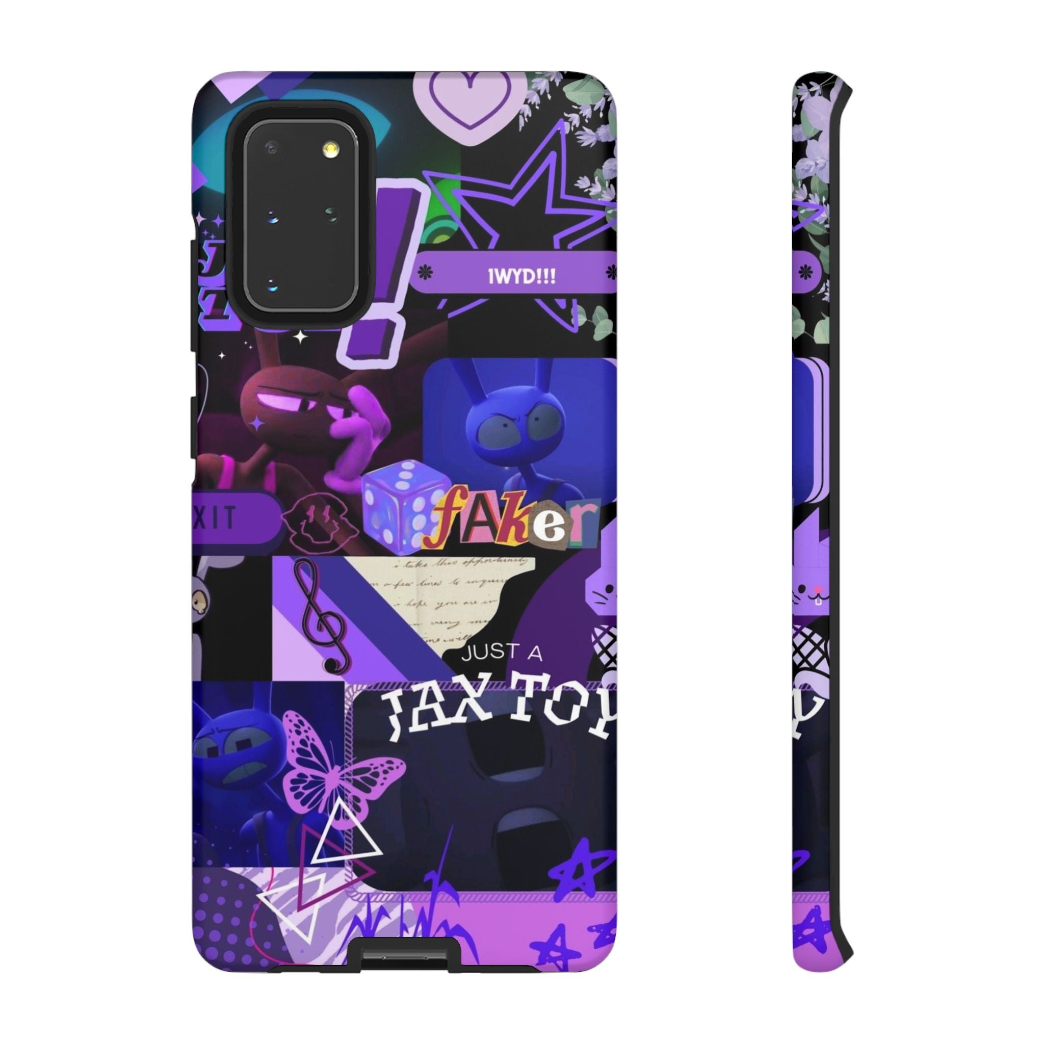 Jax The Amazing Digital Circus Purple Grunge Collage Phone Case | Tough Cases