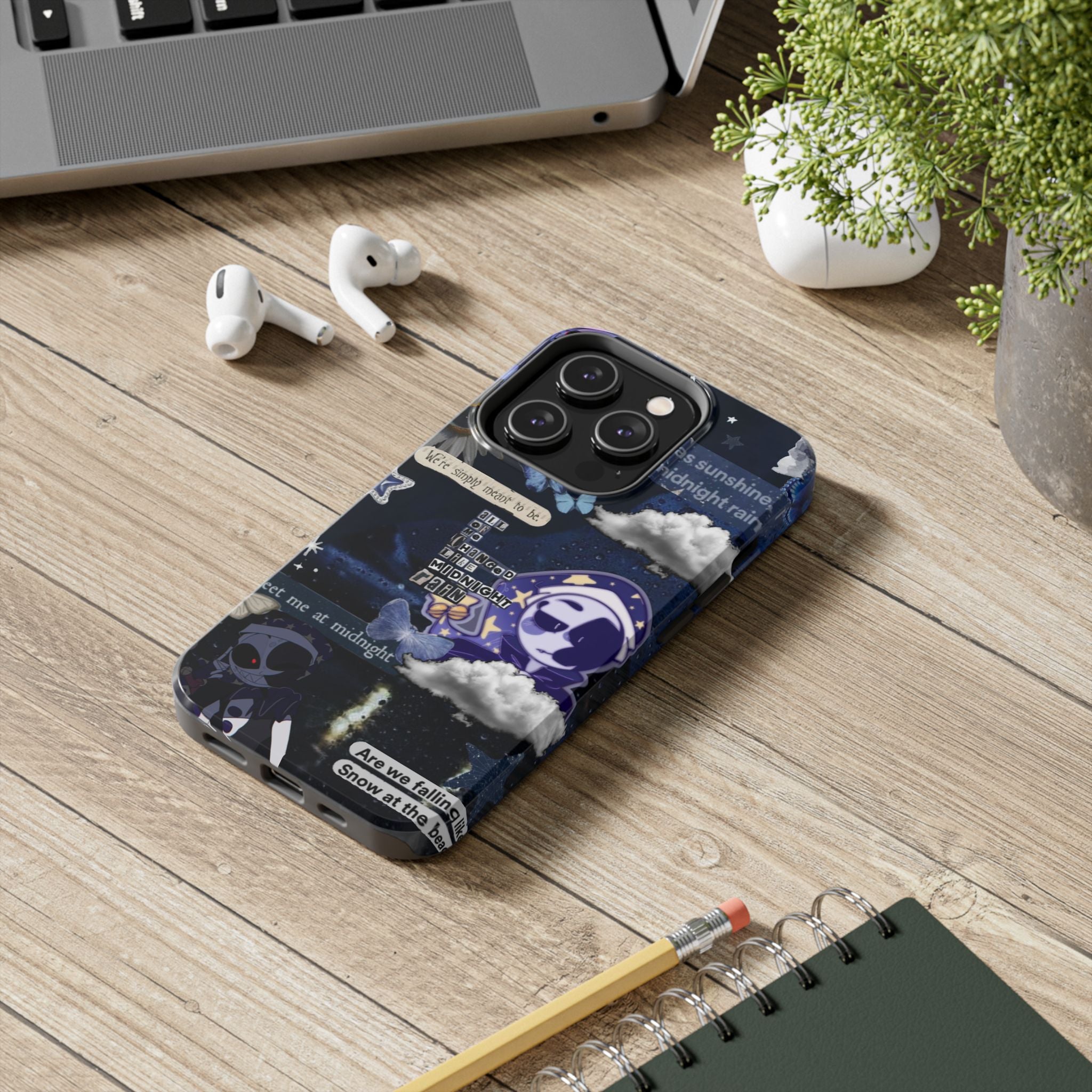 FNAF Five Nights at Freddys 5NAF Security Breach Midnight Rain Collage Phone Case | Tough Phone Case