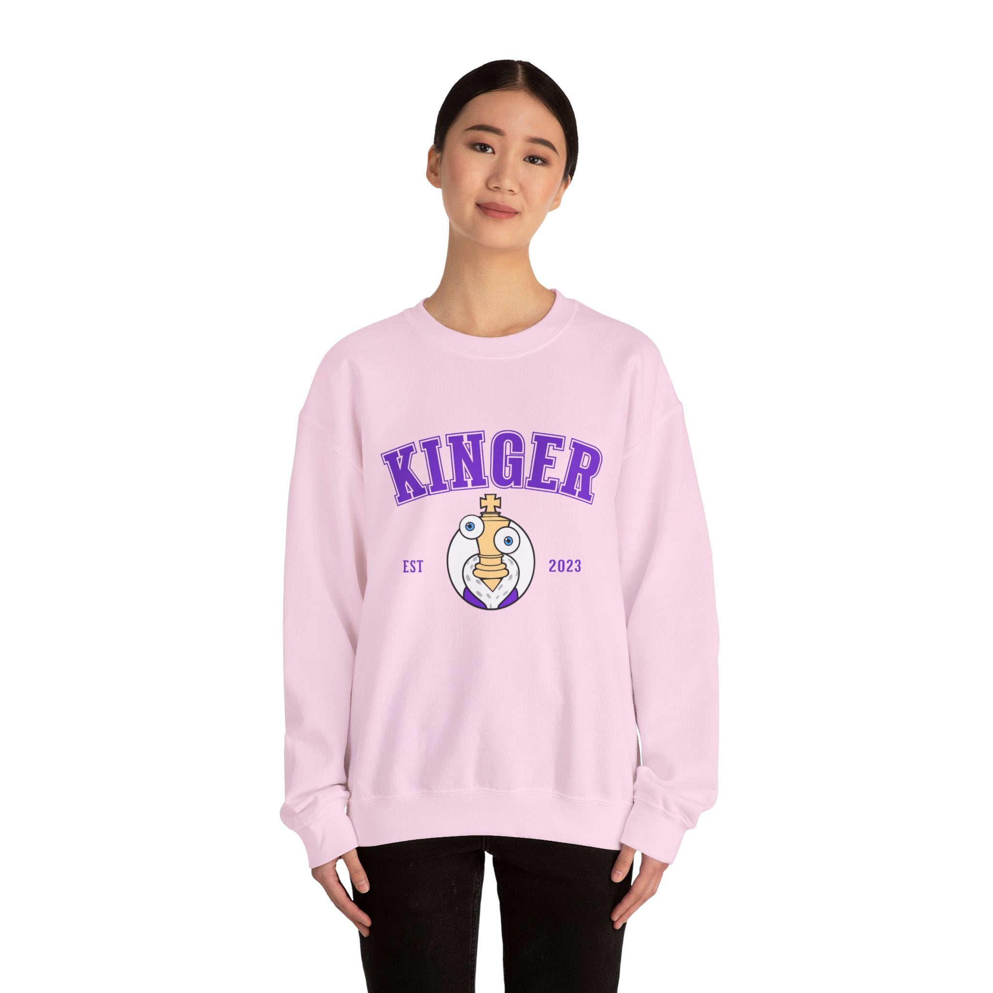 The Amazing Digital Circus Kinger Chess King Mascot Crewneck Sweatshirt | Collegiate Logo, Established 2023