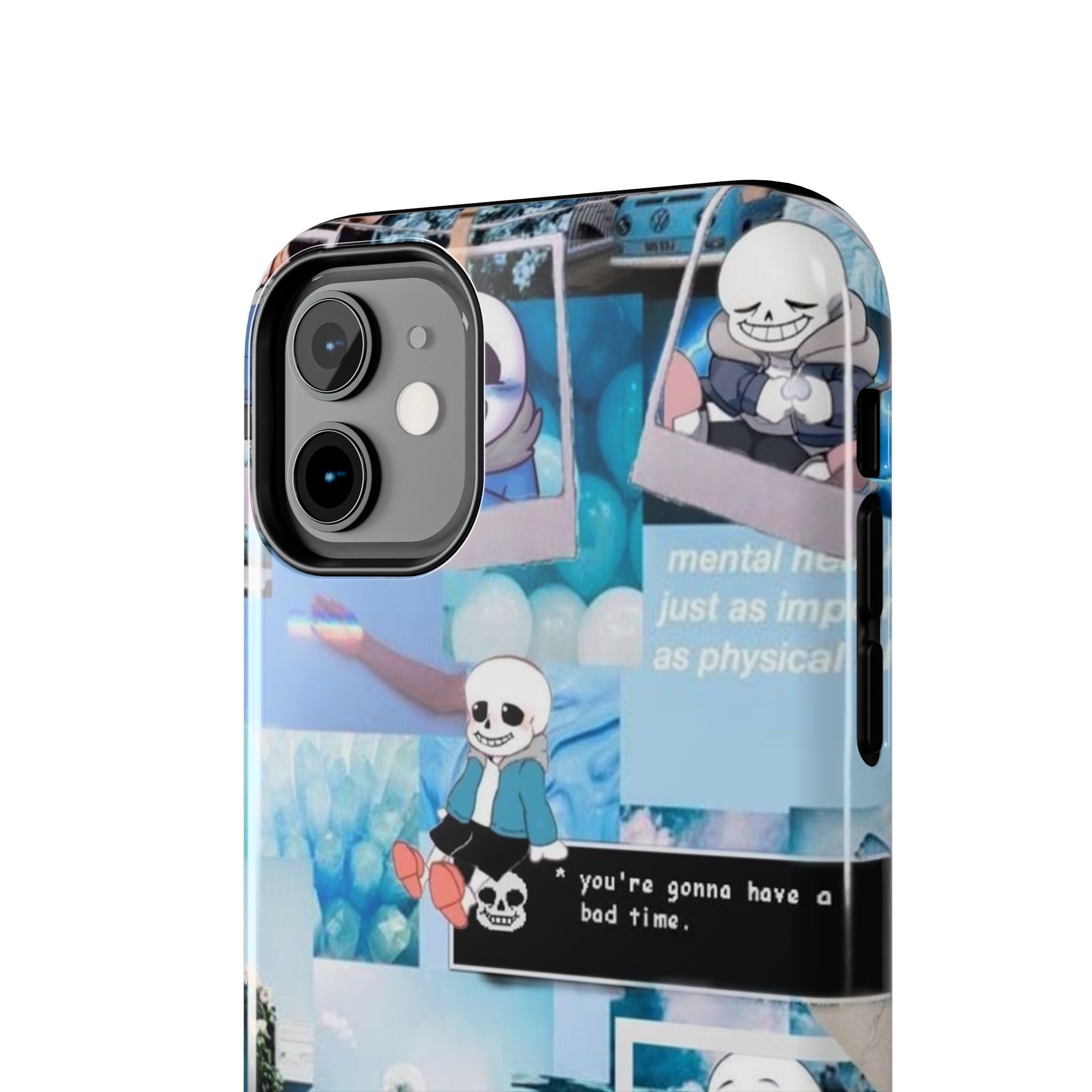 Undertale Sans Character Collage Tough Phone Case | Blue Aesthetic, Undertale-inspired