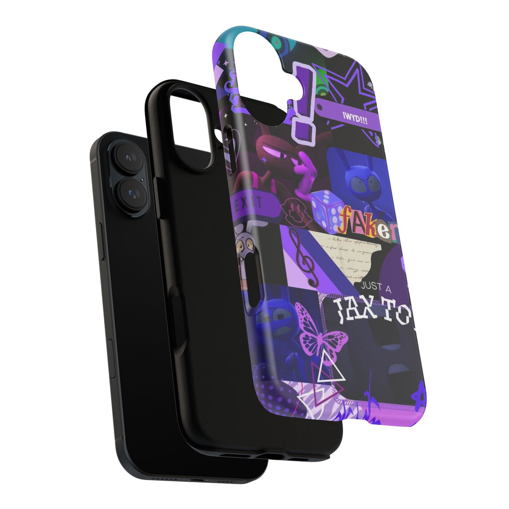 Jax The Amazing Digital Circus Purple Grunge Collage Phone Case | Tough Cases