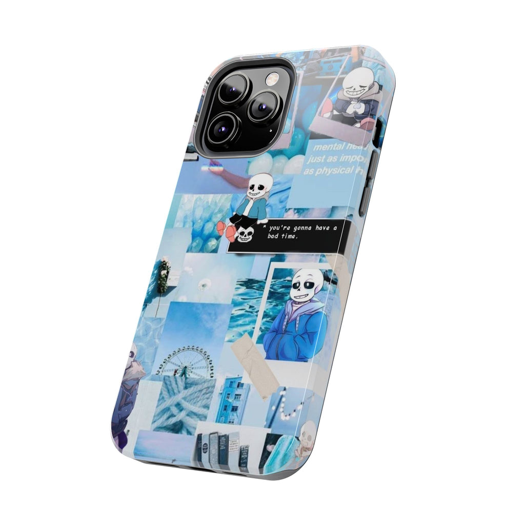 Undertale Sans Character Collage Tough Phone Case | Blue Aesthetic, Undertale-inspired