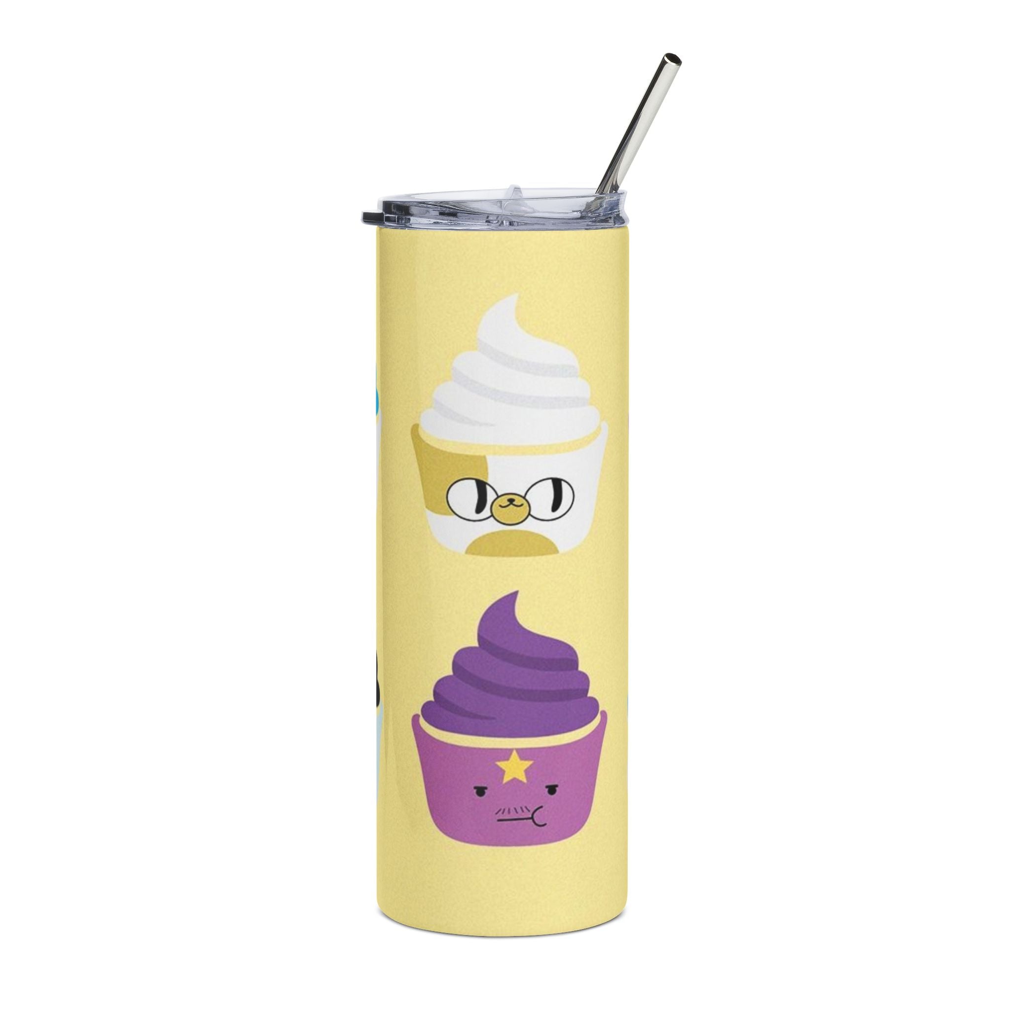 Kawaii Cupcake Faces Tumbler | 20oz Stainless Steel Tumbler