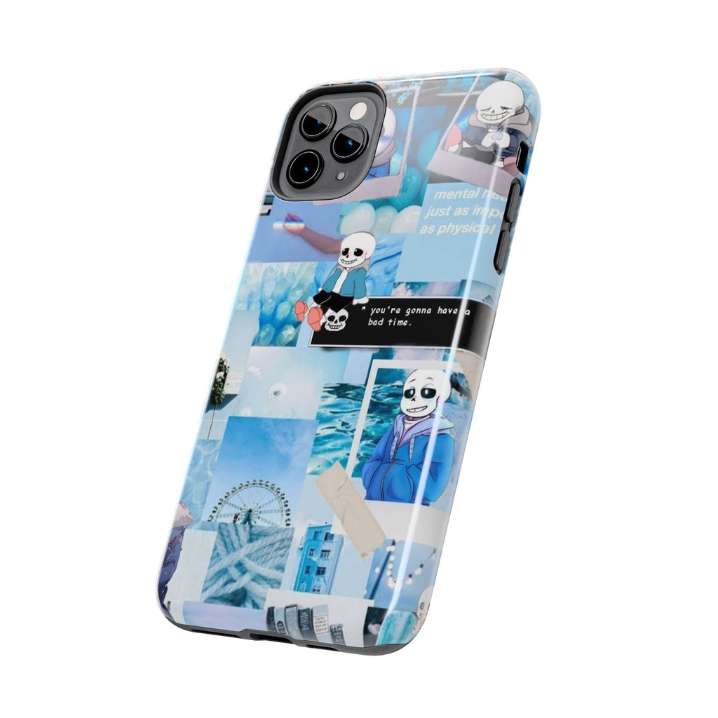 Undertale Sans Character Collage Tough Phone Case | Blue Aesthetic, Undertale-inspired