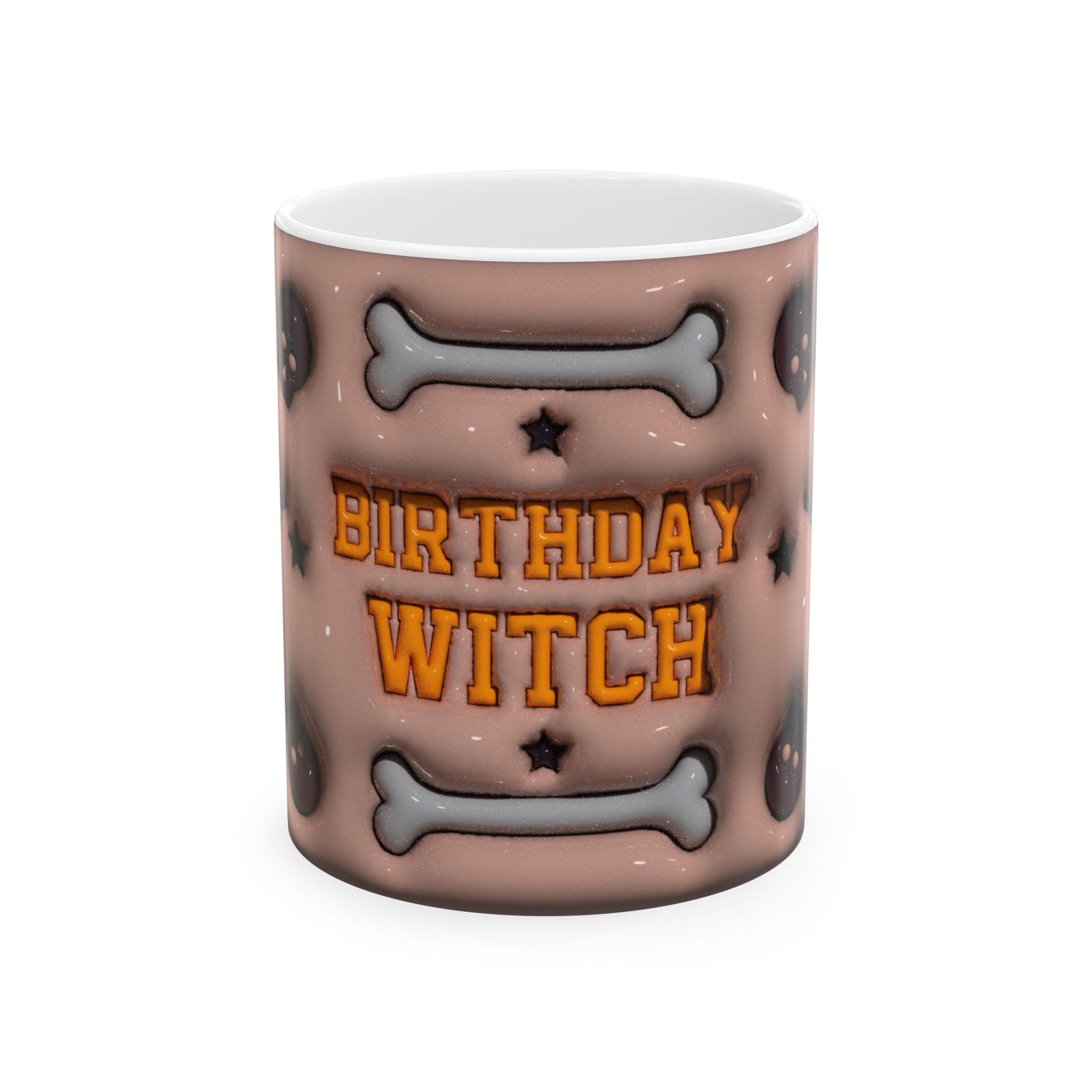 Birthday Witch Goth Creepy Emo Punk Alternative Ceramic Mug, (11oz, 15oz)