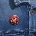 The Amazing Digital Circus Pomni Jester Character Pin Button | Cute Clown Badge, Colorful Carnival Art