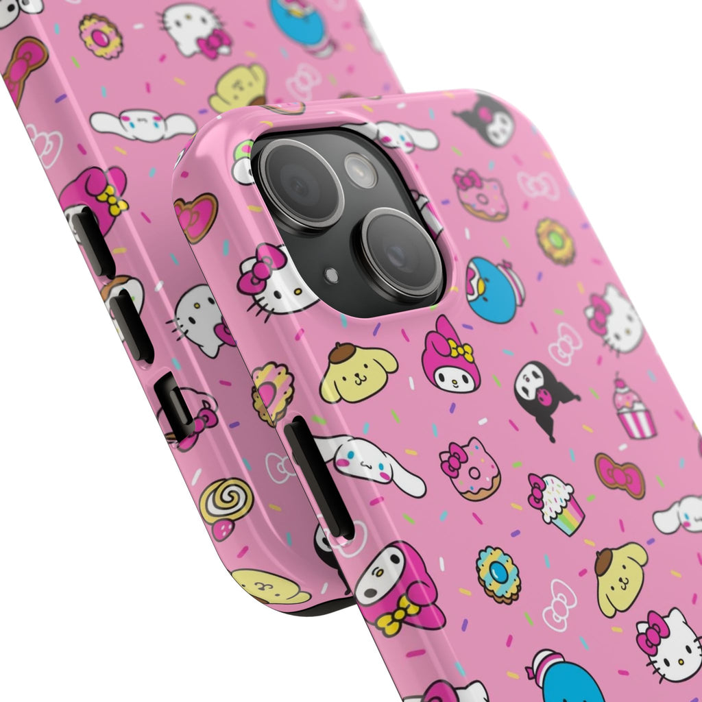 Sanrio Hello Kitty Characters Pattern Phone Case | Tough Phone Cases