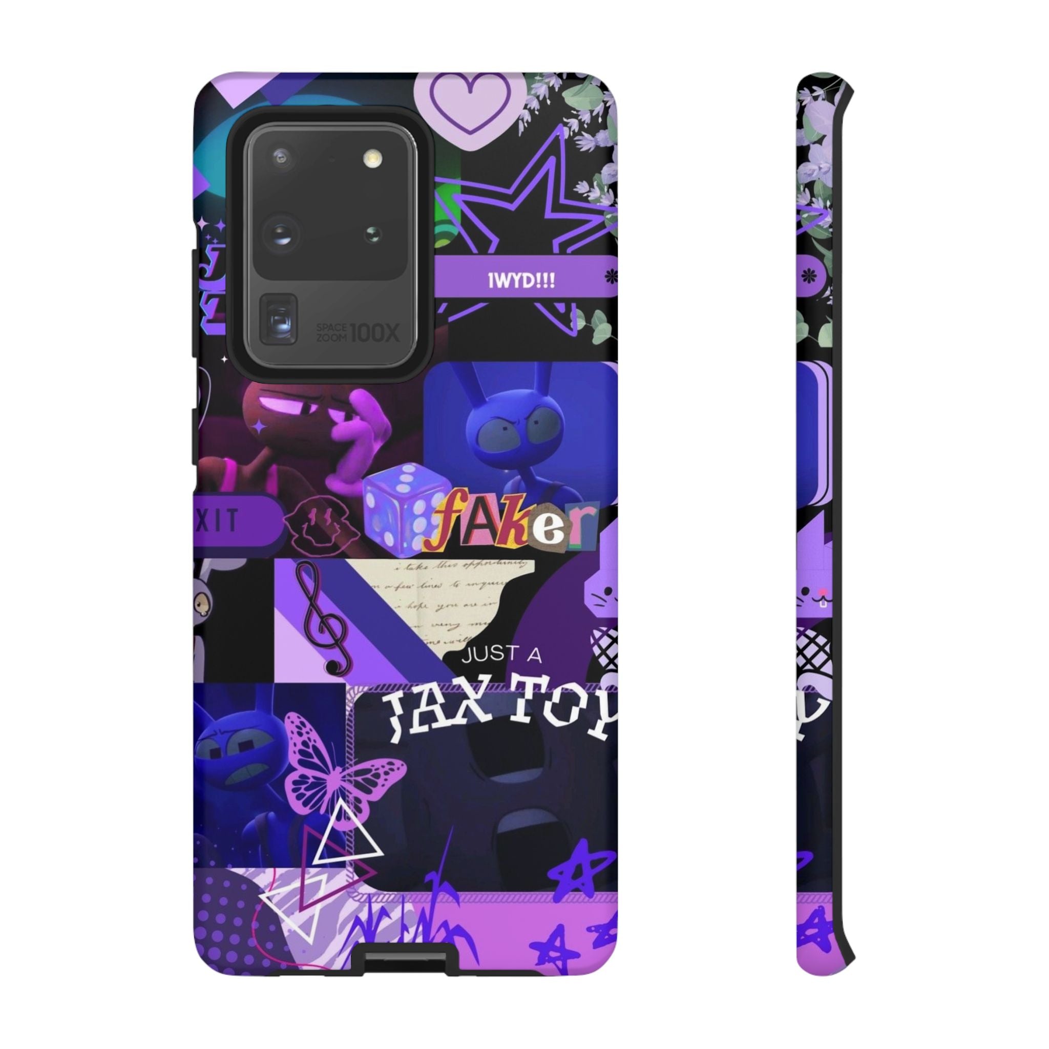 Jax The Amazing Digital Circus Purple Grunge Collage Phone Case | Tough Cases