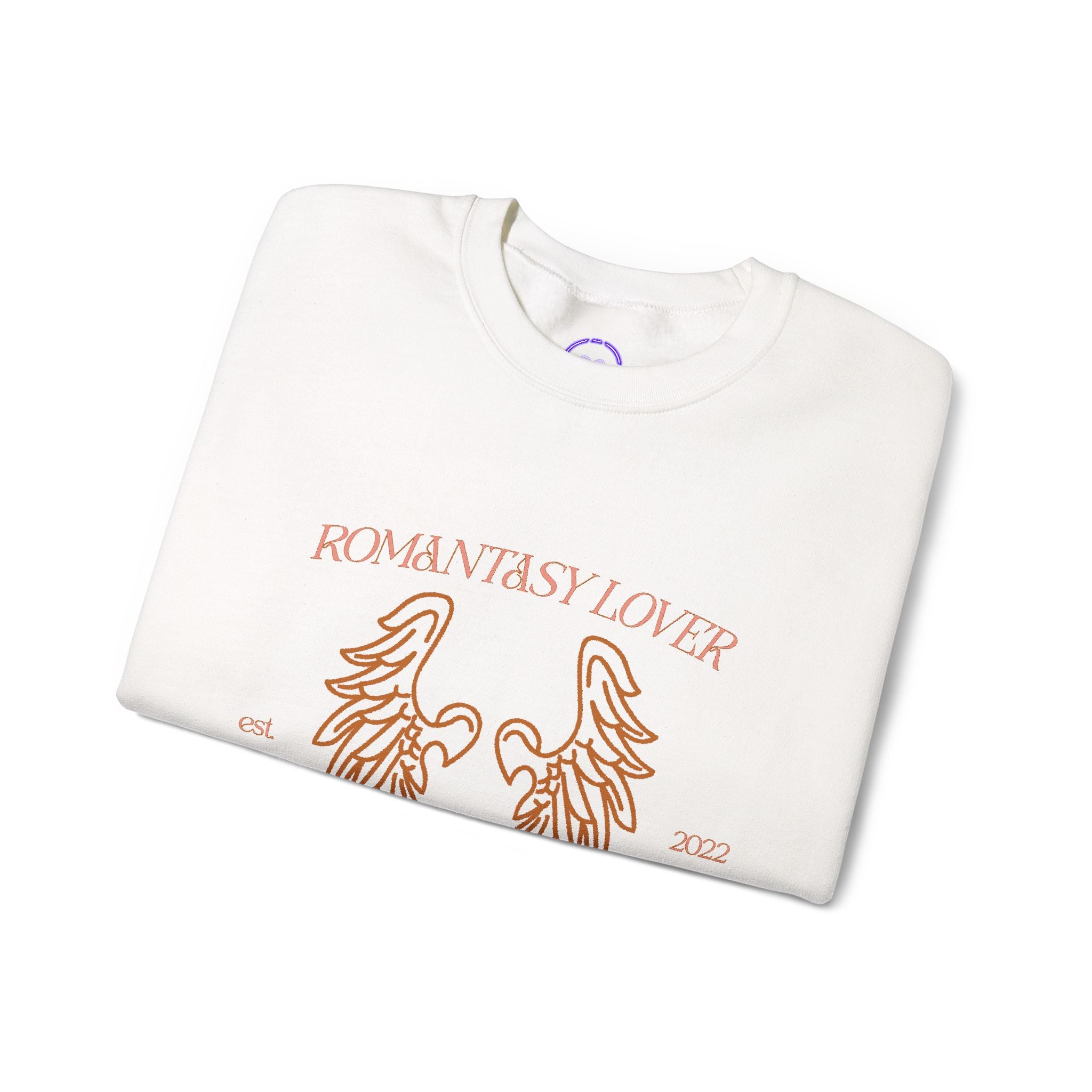 Bookish Romantasy Lover Book Club sweatshirt | Angel Wings Illustration