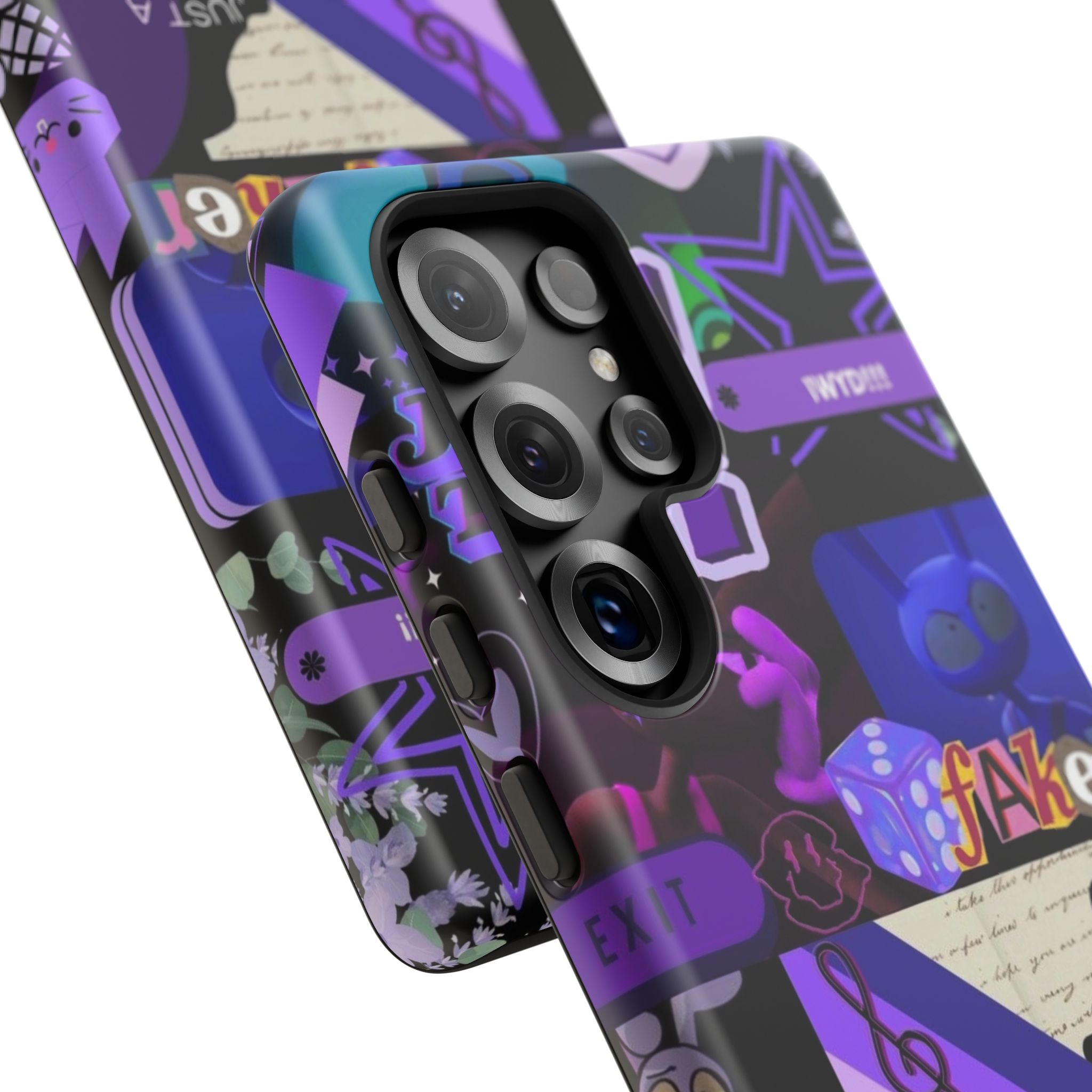Jax The Amazing Digital Circus Purple Grunge Collage Phone Case | Tough Cases