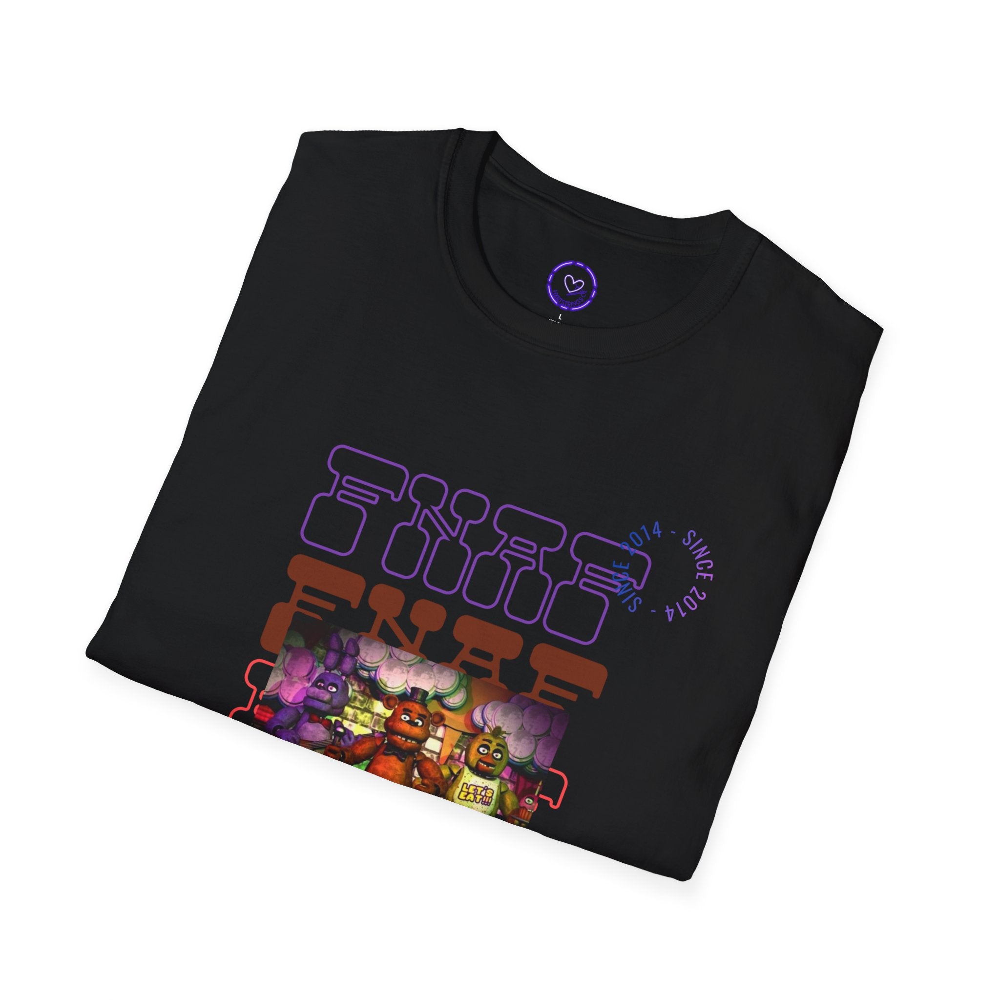 FNAF Five Nights at Freddys Pixel Animatronics Crew T-Shirt | Retro Arcade Horror Tee
