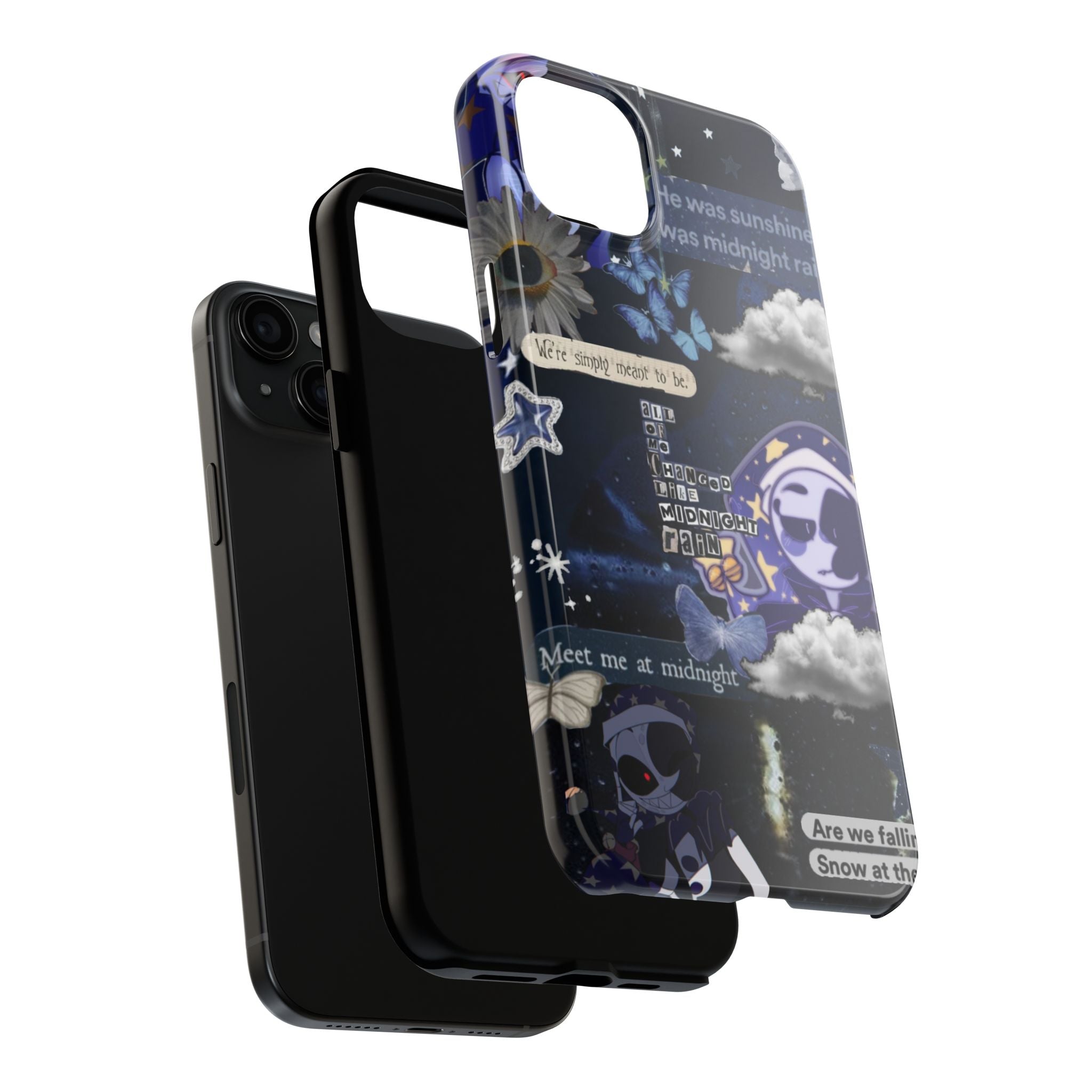 FNAF Five Nights at Freddys 5NAF Security Breach Midnight Rain Collage Phone Case | Tough Phone Case