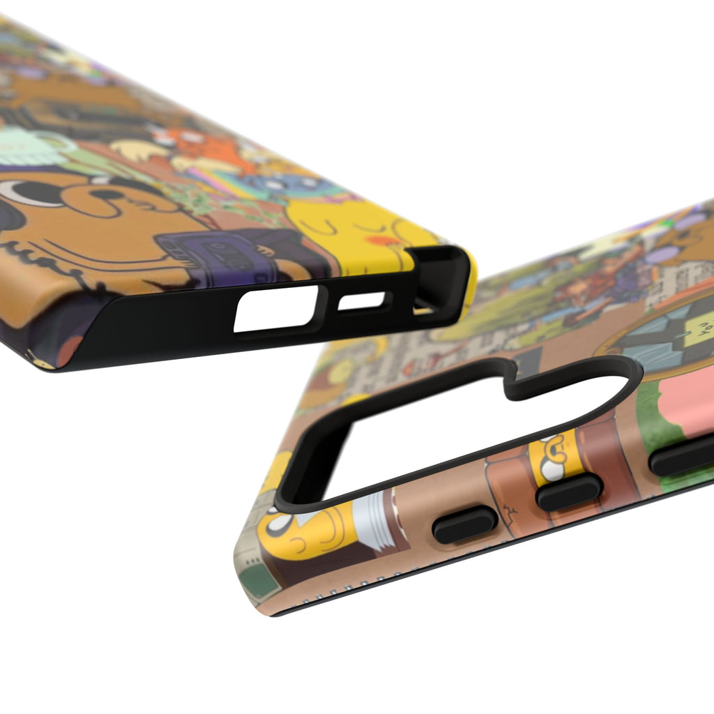 Adventure Time Jake the Dog Cartoon Collage Phone Case | Adventure Dog Character Pattern