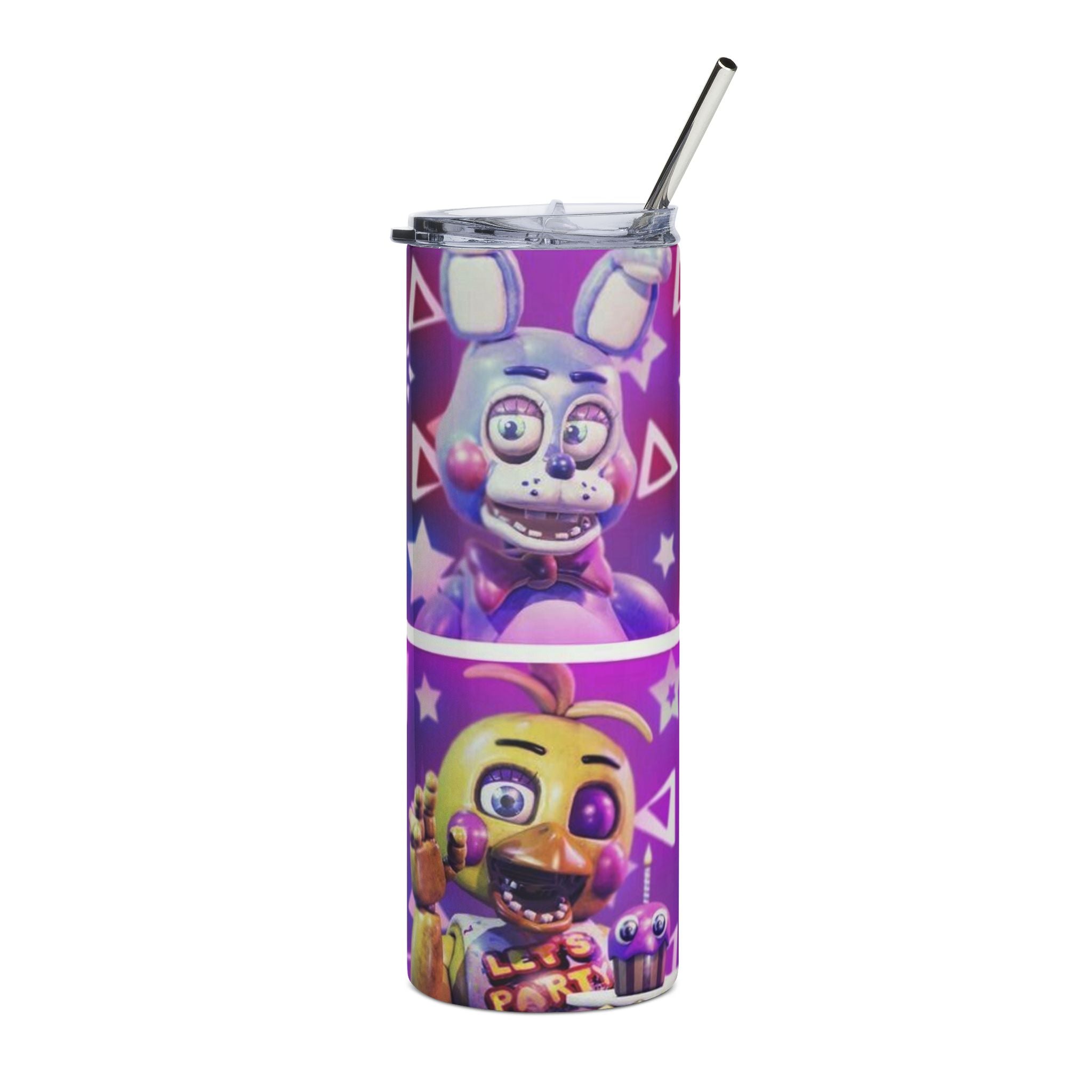 FNAF Five Nights at Freddys 2 Animatronics Collage Tumbler | 20oz Stainless Steel Tumbler