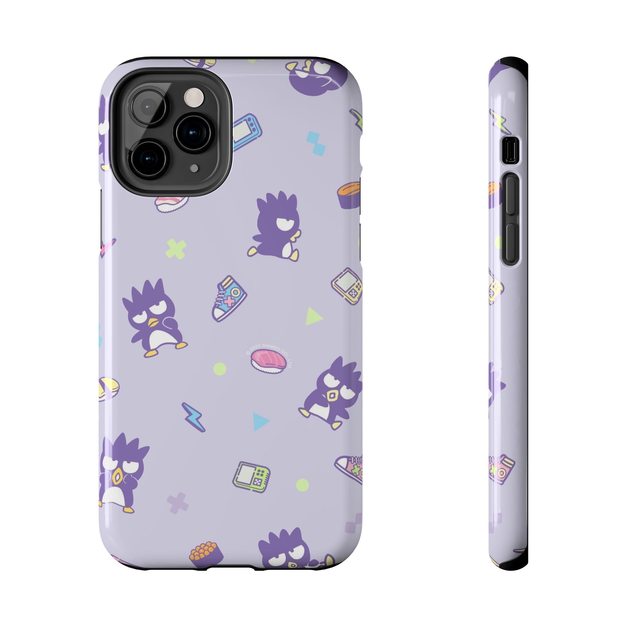 Badtz-maru Sanrio Kawaii Cute Purple Retro Penguin Pattern Phone Case | Cute Kawaii Tech Icons
