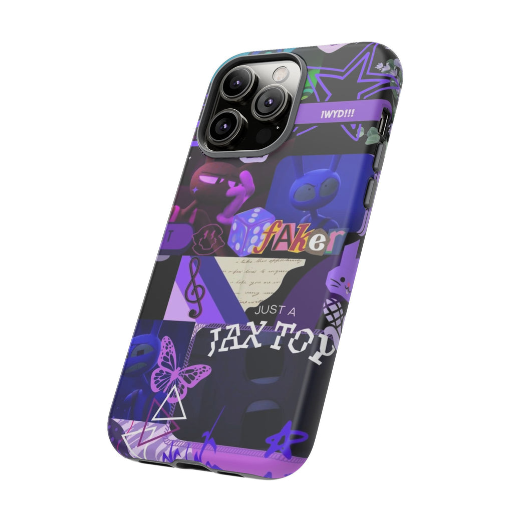 Jax The Amazing Digital Circus Purple Grunge Collage Phone Case | Tough Cases