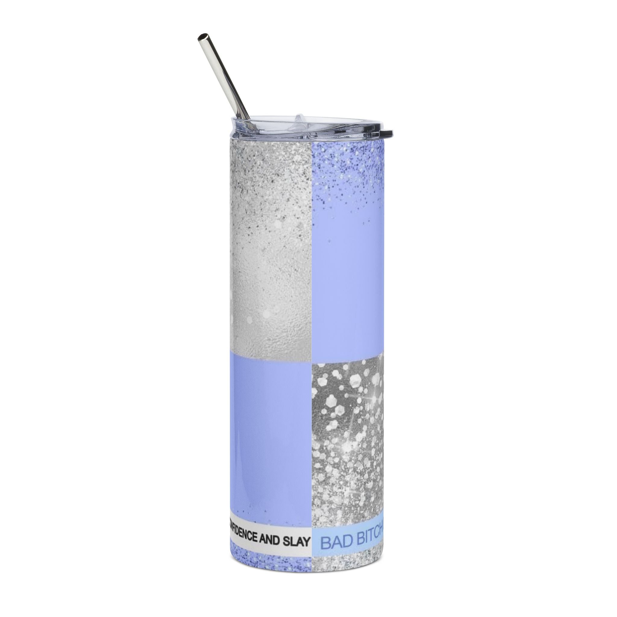 Glitter Red Bull Blue Energy Drink Logo Tumbler | 20oz Stainless Steel