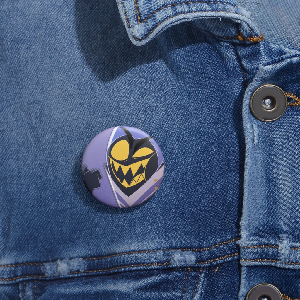 Adam Hazbin Hotel Sucking Motion Face Pin Buttons | 1.25" Round Enamel Style Button