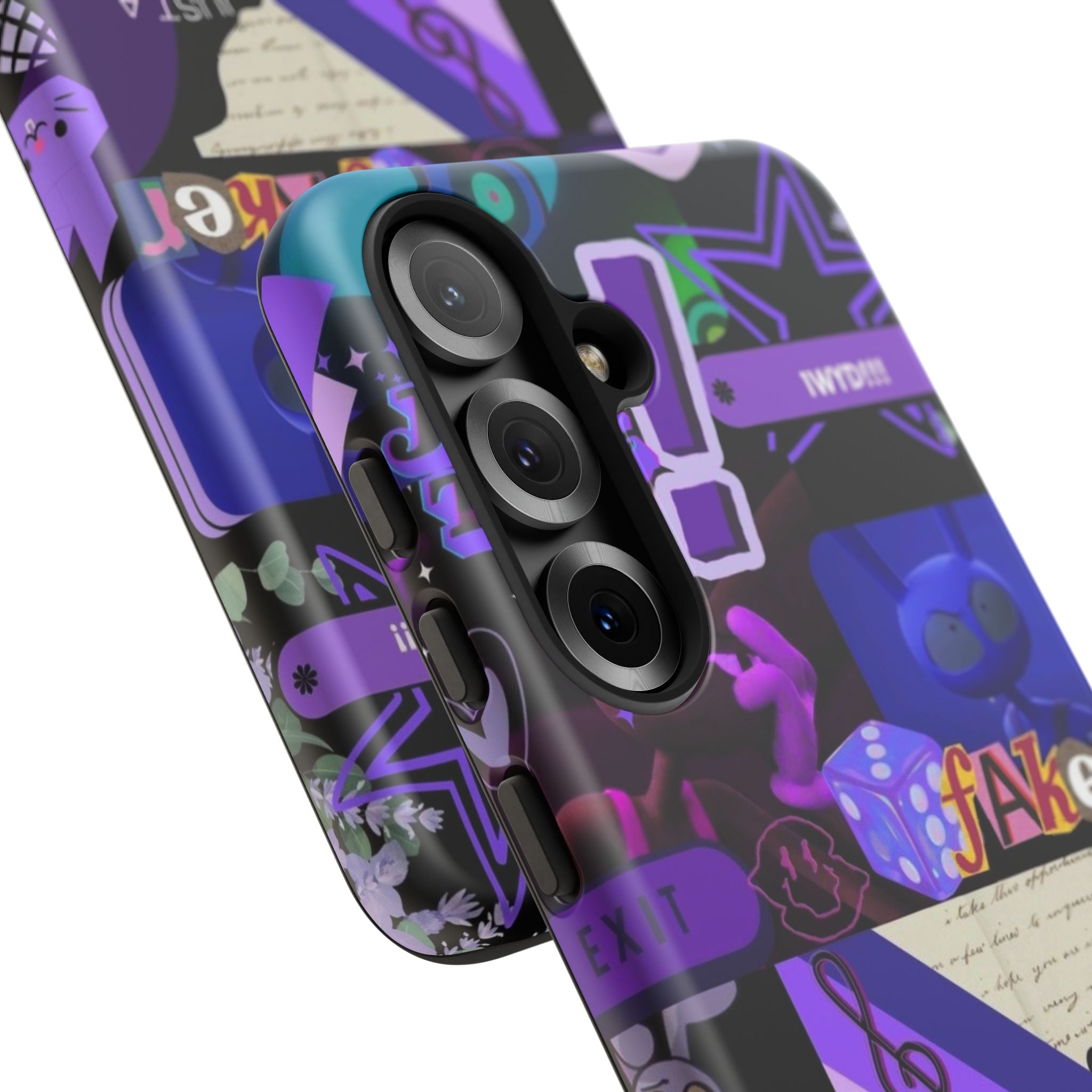 Jax The Amazing Digital Circus Purple Grunge Collage Phone Case | Tough Cases