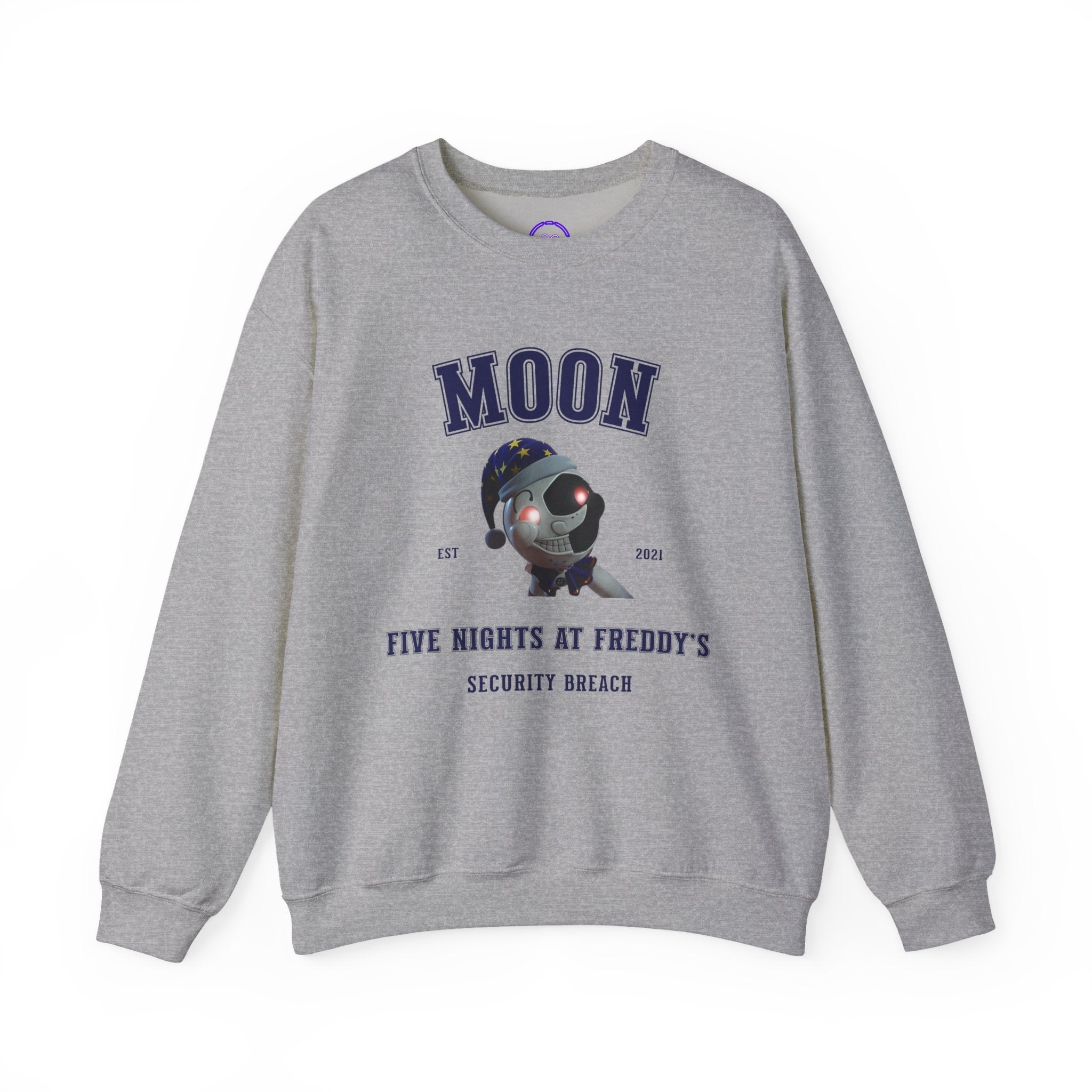 FNAF Security Breach 5NAF Moon Astronaut Five Nights at Freddy's Crewneck Sweatshirt