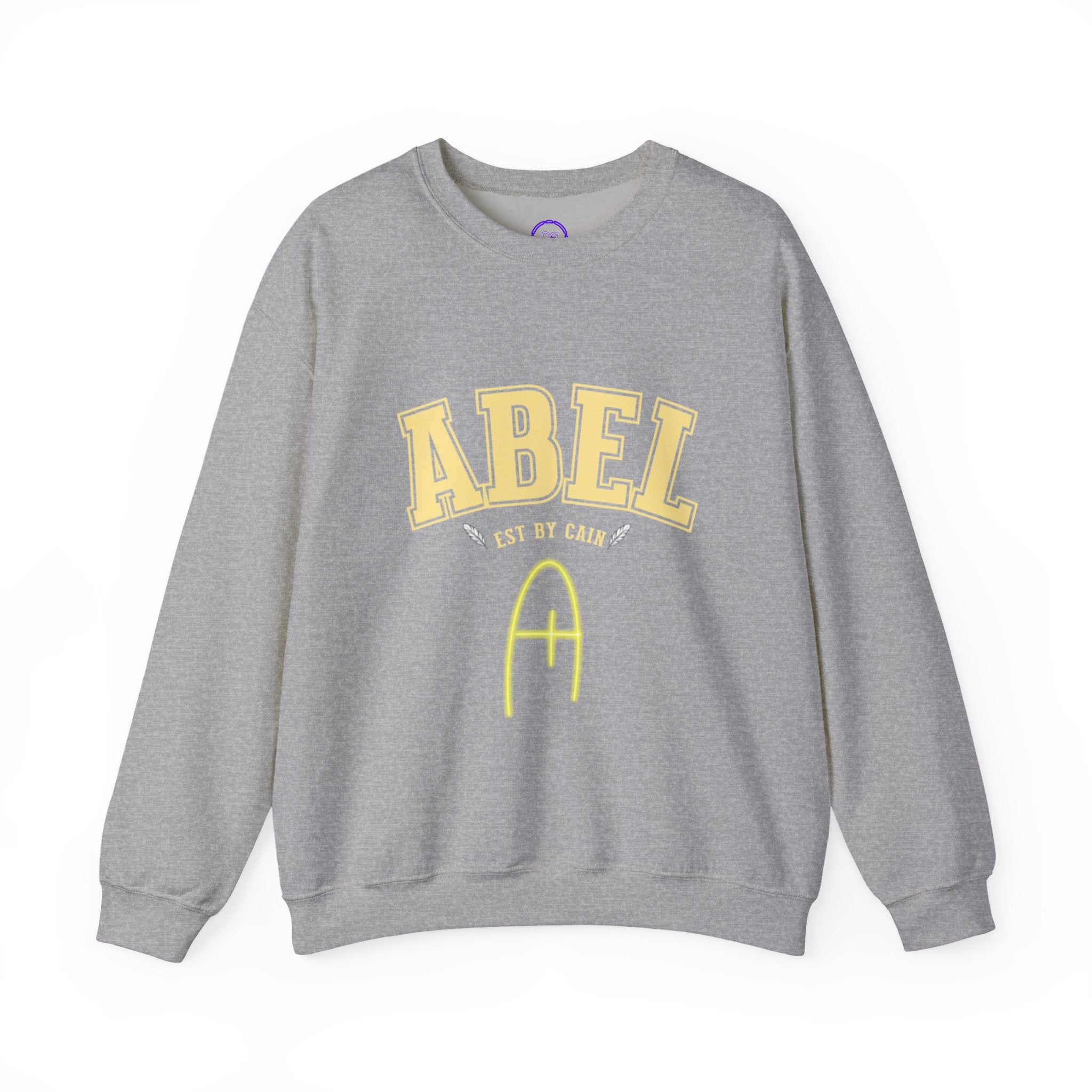 Hazbin Hotel ABEL varsity script sweatshirt | name monogram, collegiate arch logo