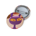 The Amazing Digital Circus Jax Purple Alien Face Pin Button | Cute Cartoon Space Badge