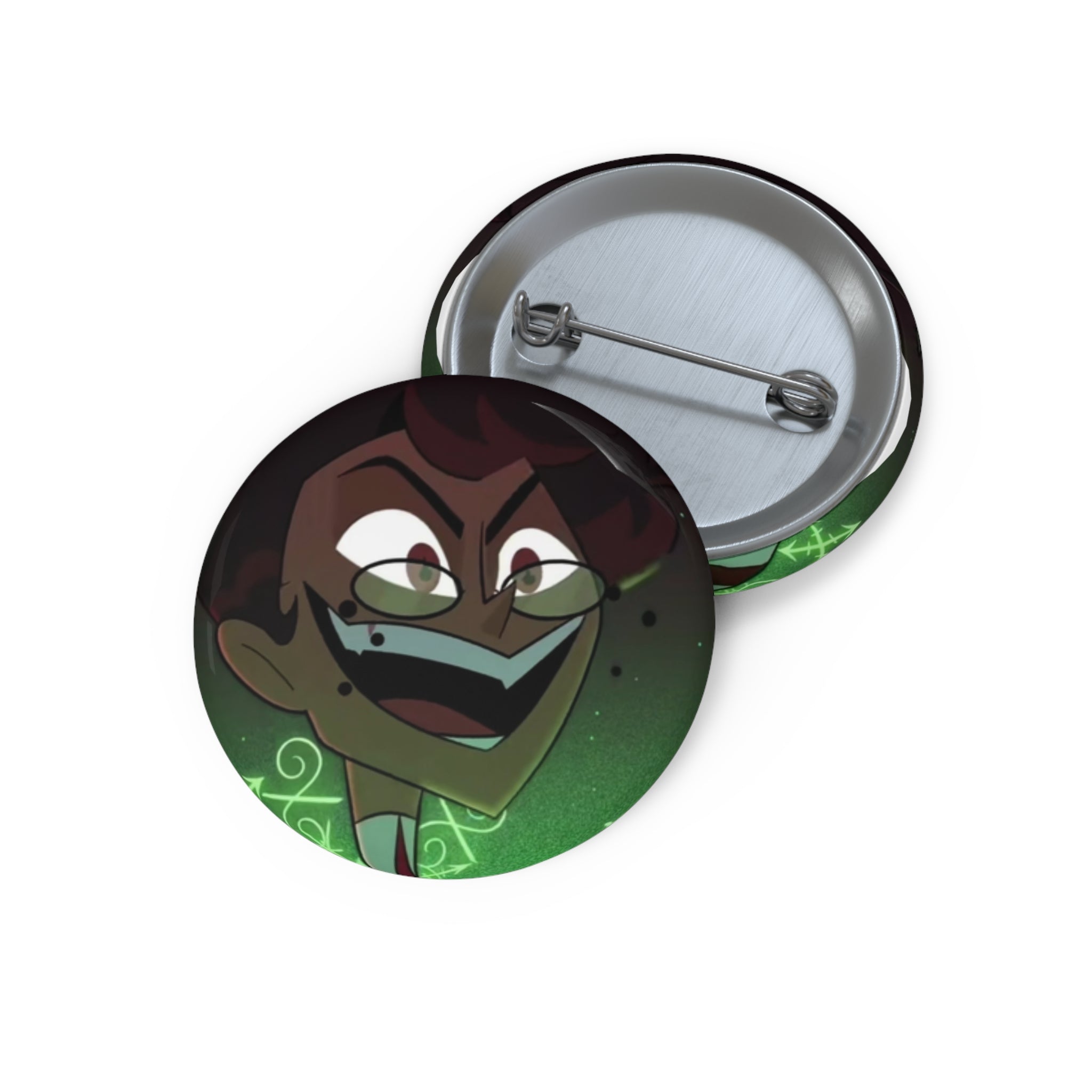 Hazbin Hotel Alastor Human Mischievous Cartoon Villain Button Pin | Custom Pin Buttons