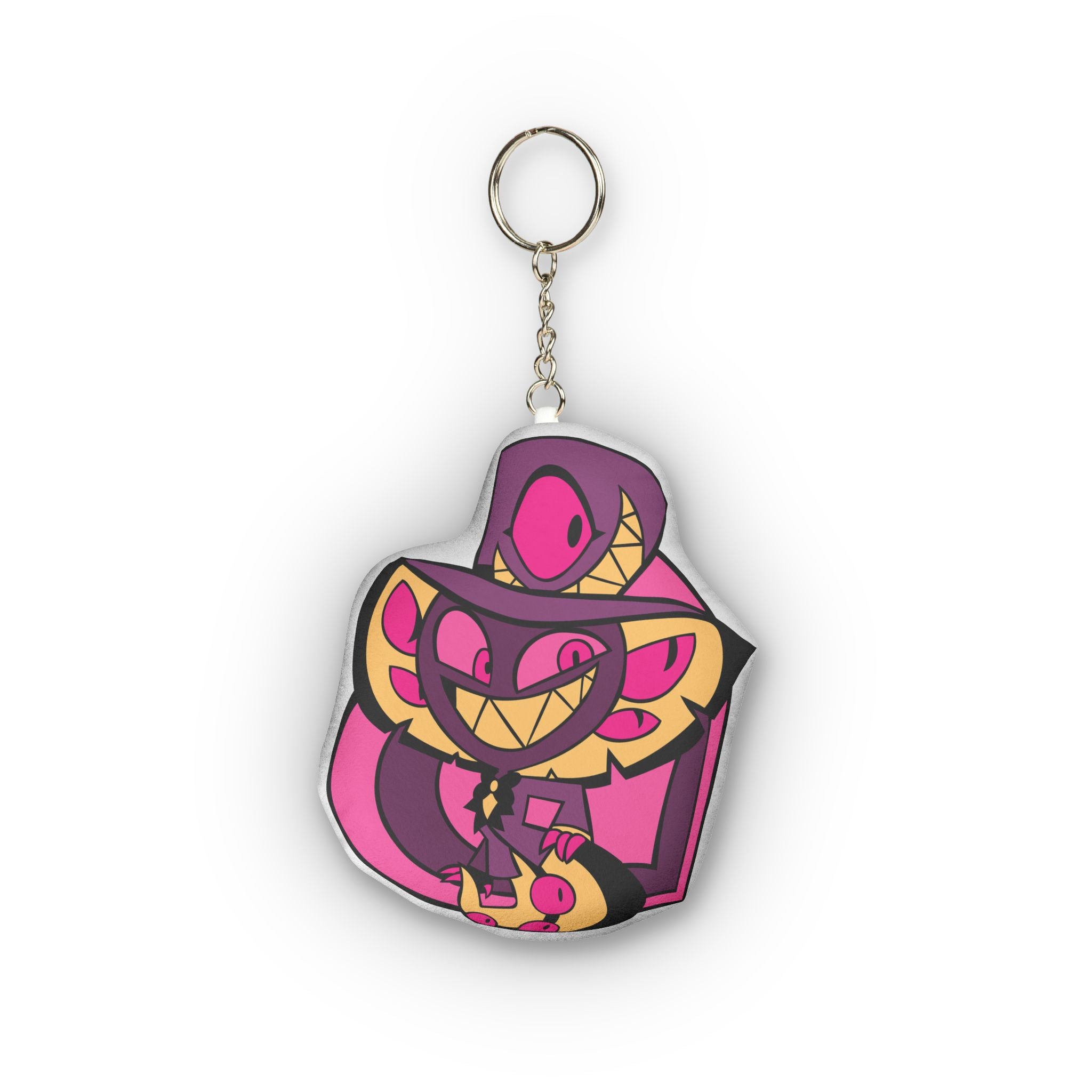 Hazbin Hotel Sir Pentious Grinning Snake Witch custom shape mini plush keychain | kawaii pink charm