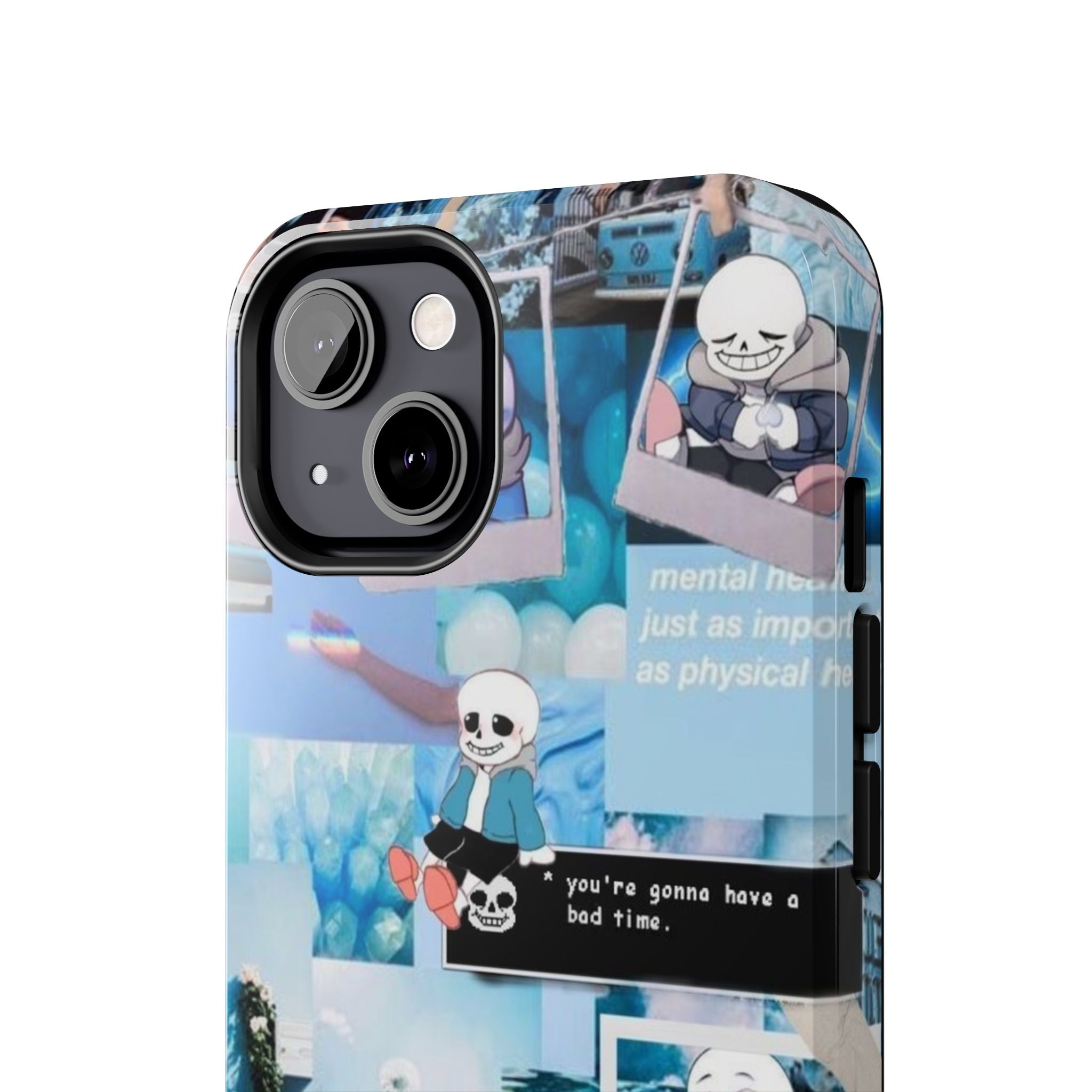 Undertale Sans Character Collage Tough Phone Case | Blue Aesthetic, Undertale-inspired