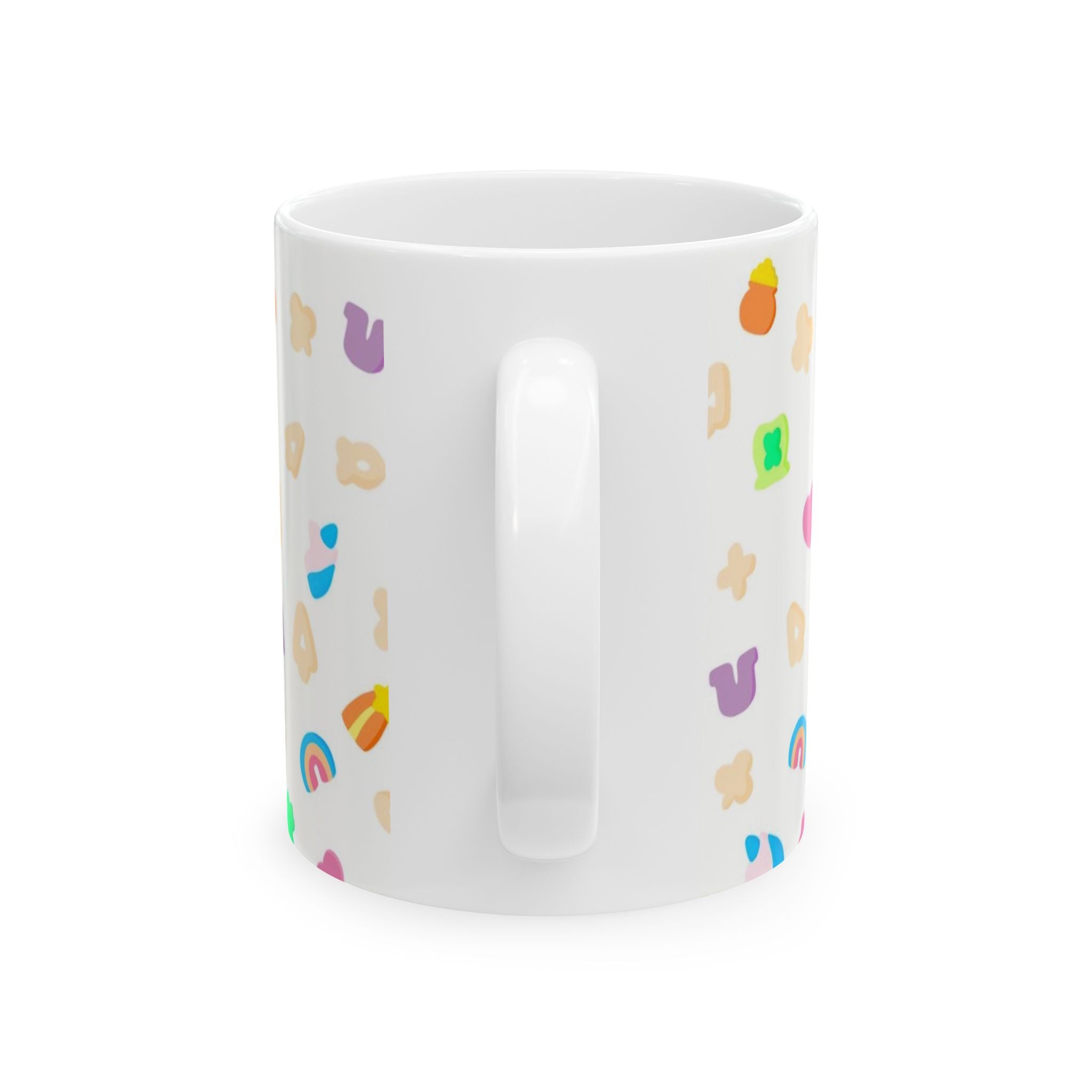 Lucky Charms Cereal Cute Kawaii Snack Pattern Mug | Ceramic Mug