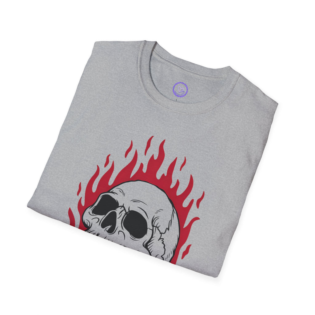 Flaming Skull Dead Wrong T-Shirt | Skull Graphic Tee