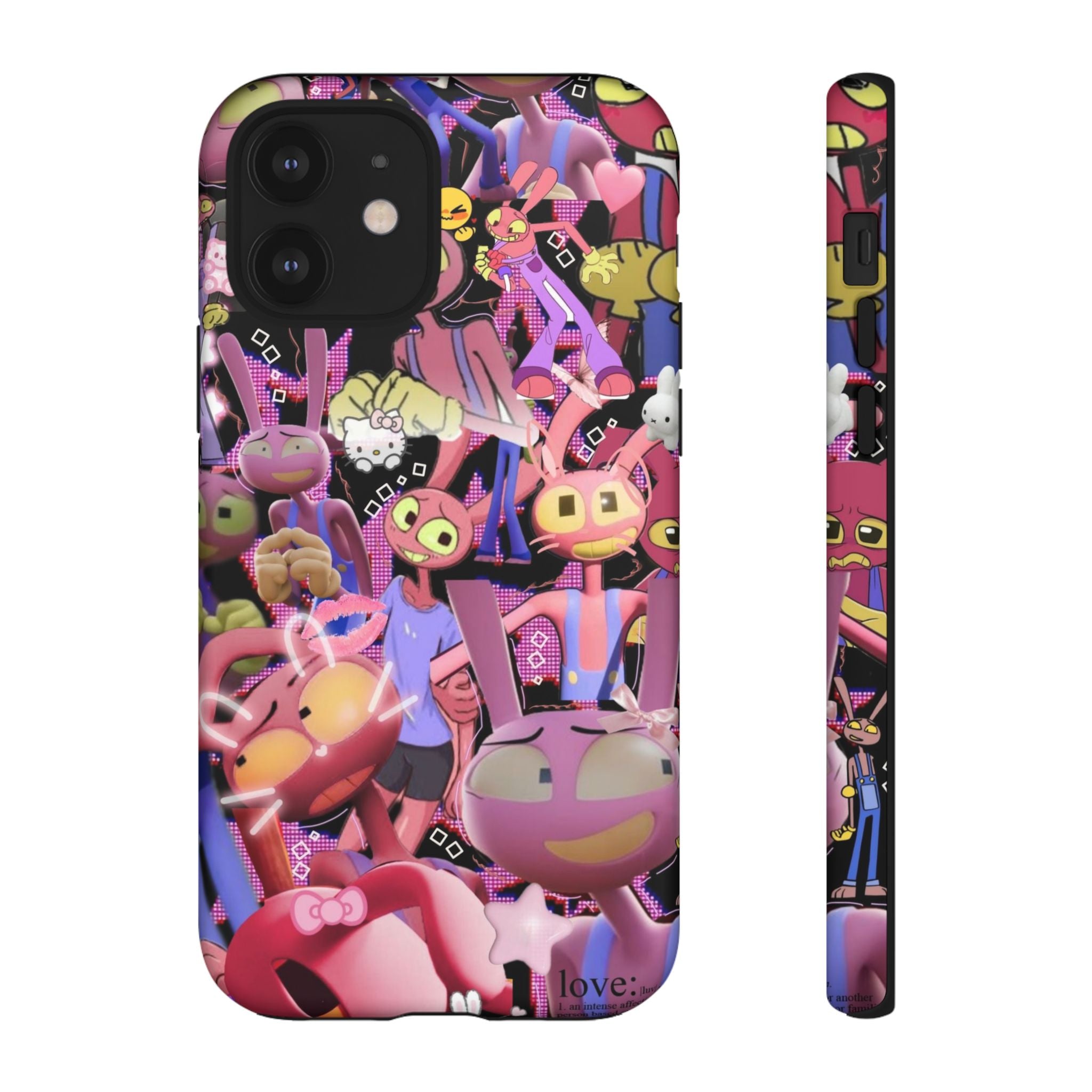 Evil Jax The Amazing Digital Circus Cute Pink Cartoon Characters phone case | iPhone Samsung Tough Case