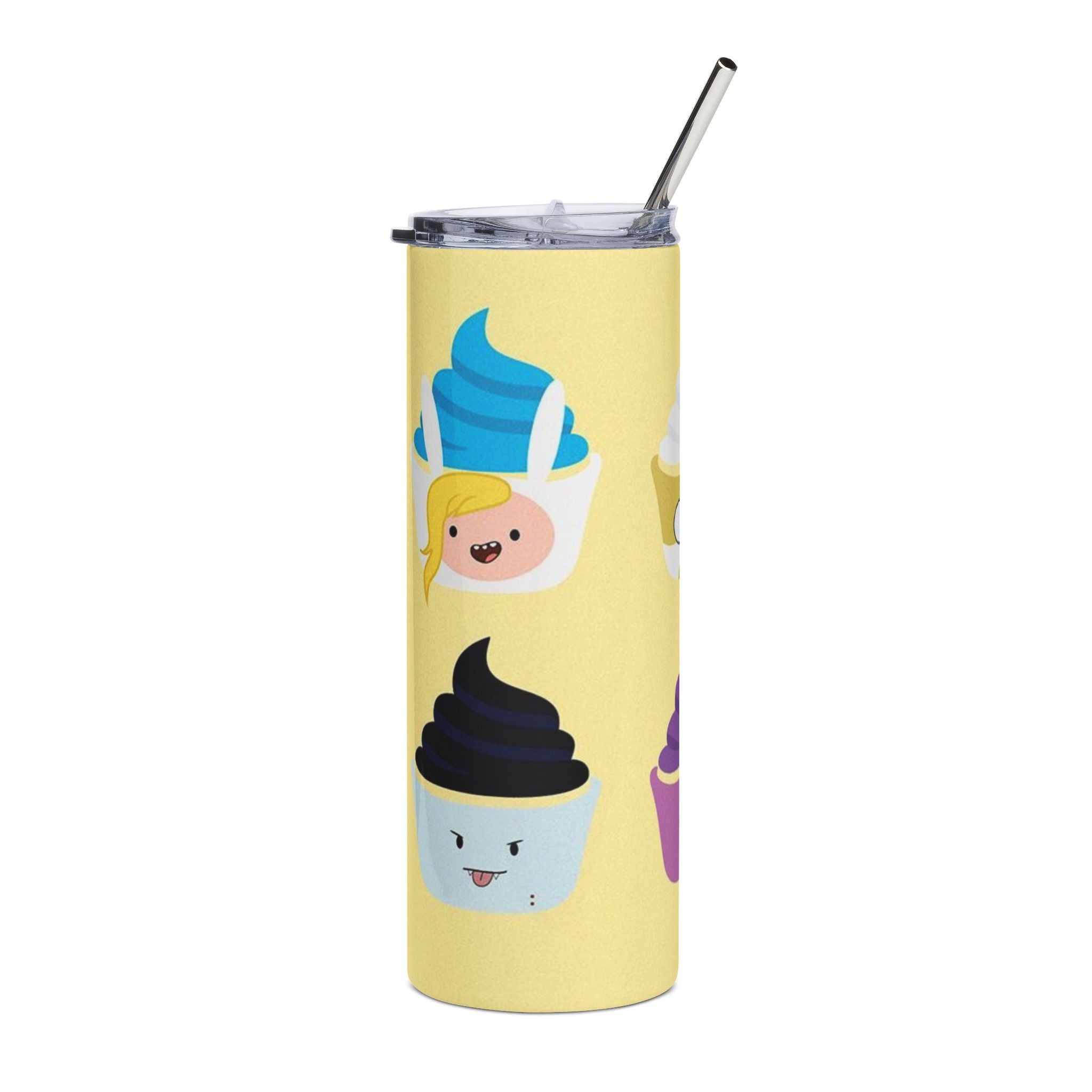 Kawaii Cupcake Faces Tumbler | 20oz Stainless Steel Tumbler