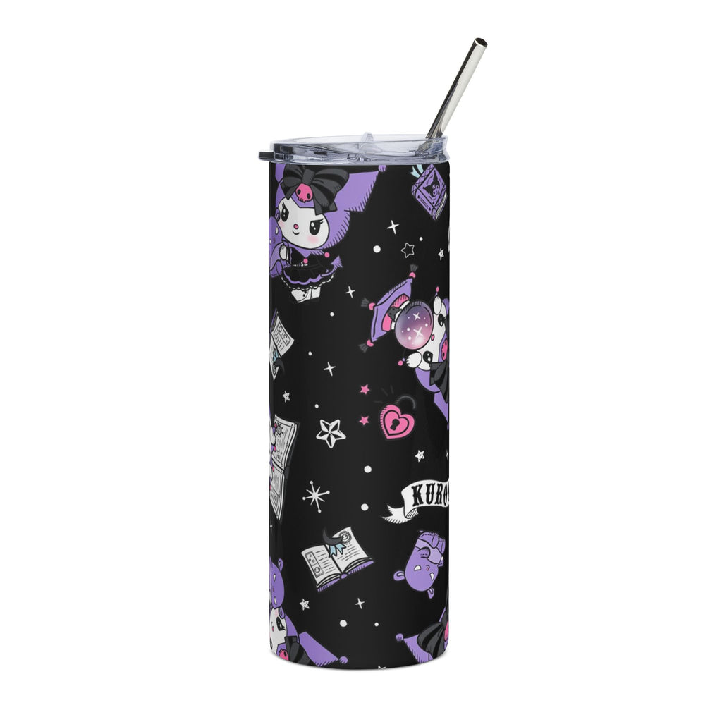 Kawaii Witch Cat Stainless Tumbler | 20oz Skinny Travel Cup