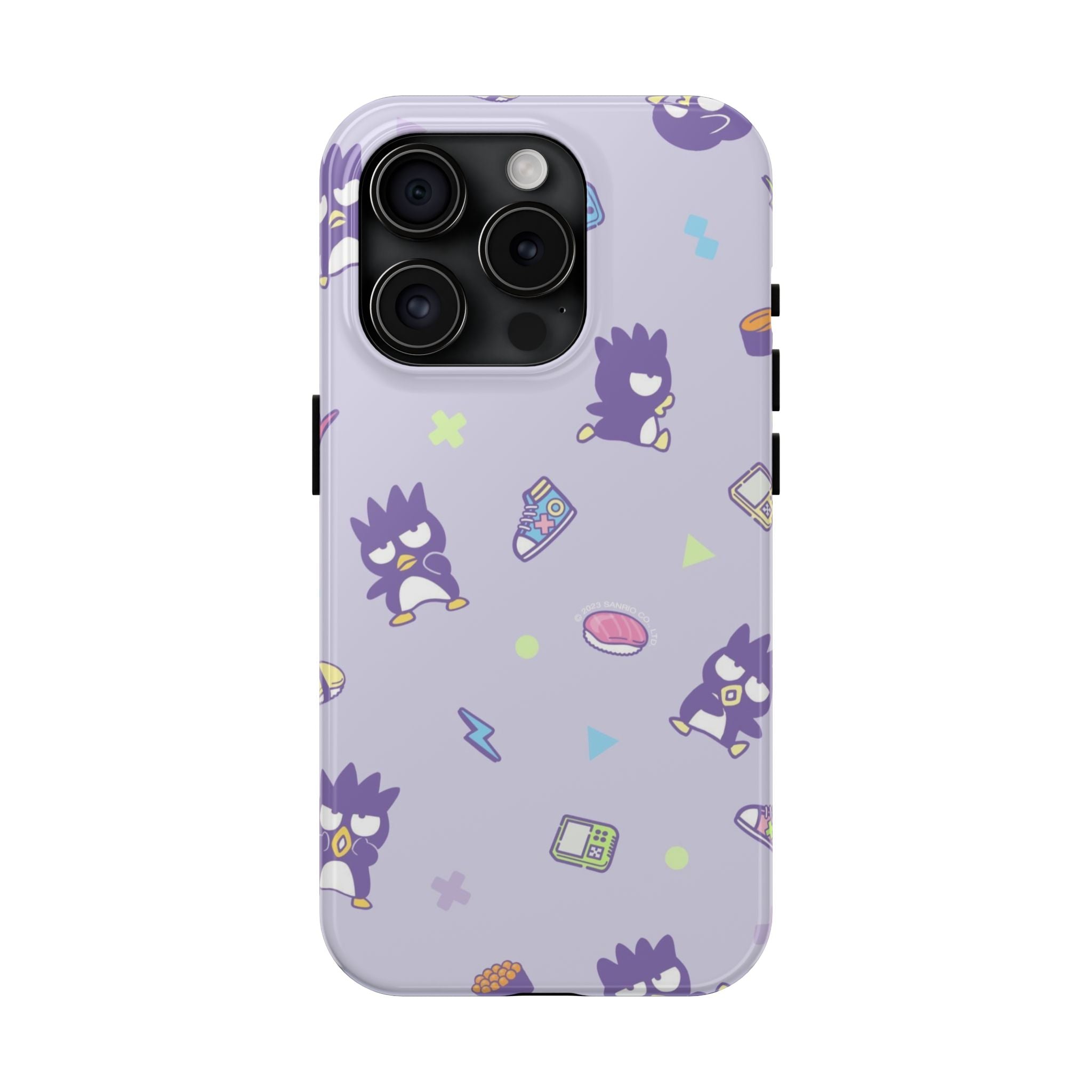 Badtz-maru Sanrio Kawaii Cute Purple Retro Penguin Pattern Phone Case | Cute Kawaii Tech Icons