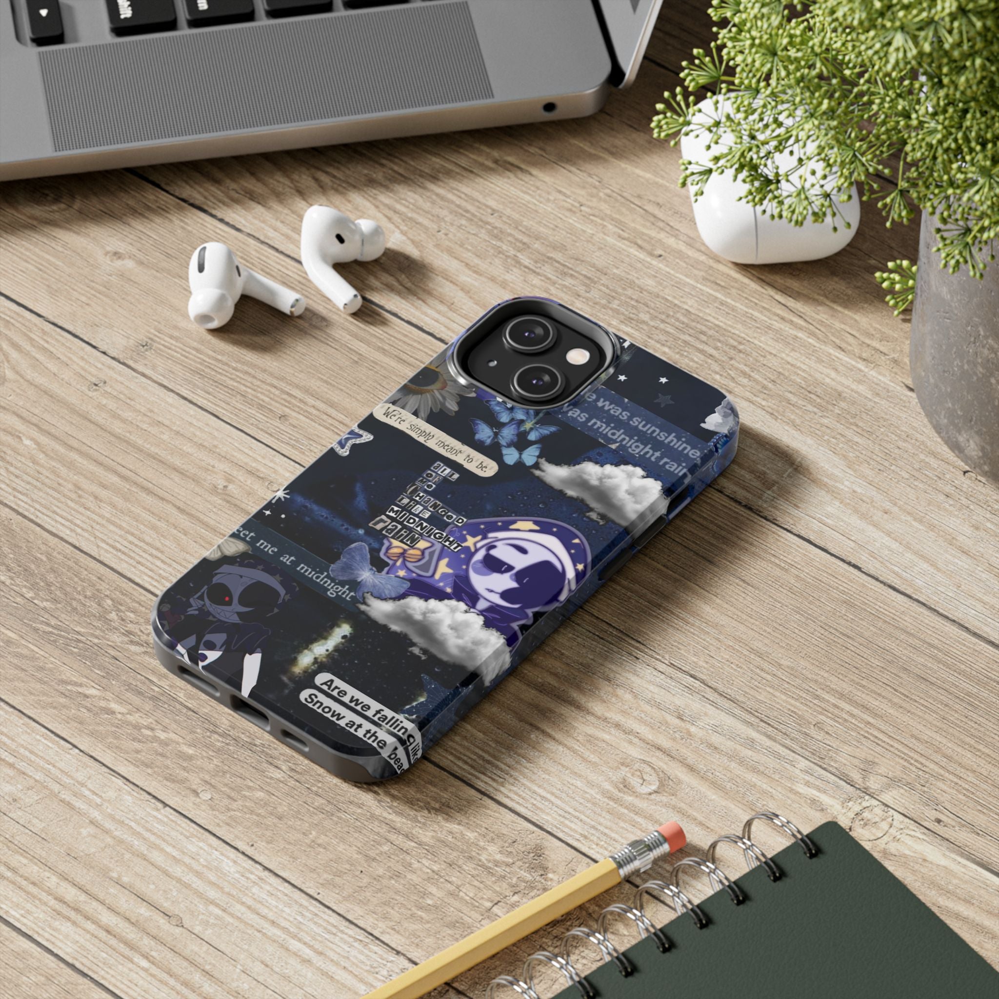 FNAF Five Nights at Freddys 5NAF Security Breach Midnight Rain Collage Phone Case | Tough Phone Case