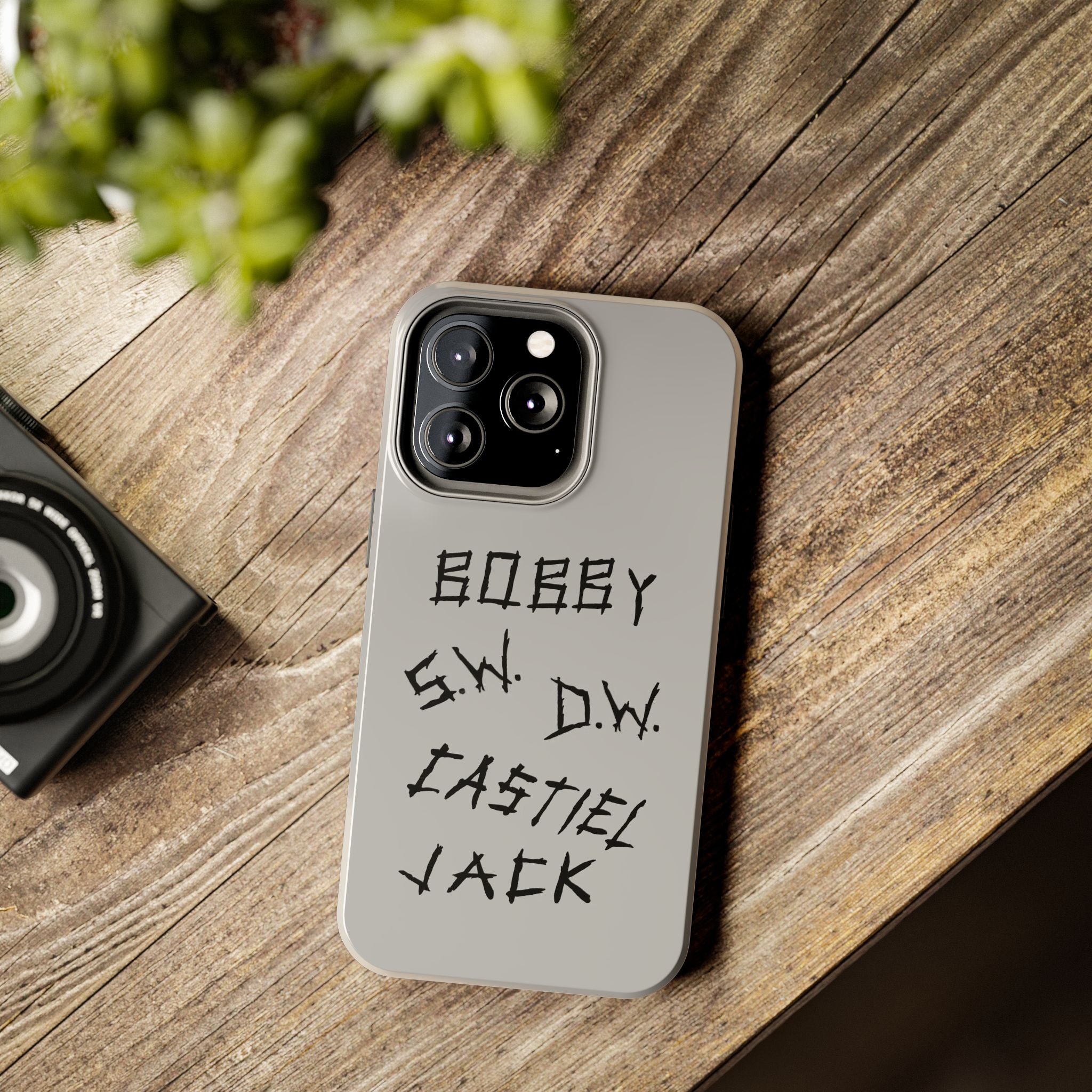 Supernatural Castiel Jack Sam Dean Winchester Handwritten Names Phone Case | Bobby S.W. D.W. Castiel Jack