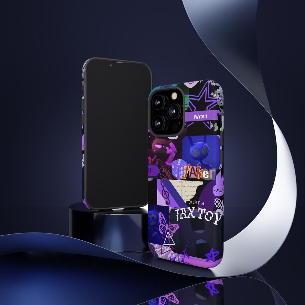 Jax The Amazing Digital Circus Purple Grunge Collage Phone Case | Tough Cases