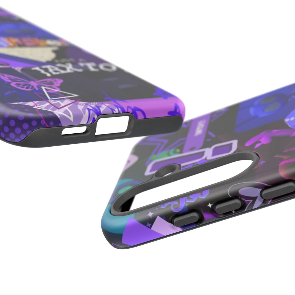 Jax The Amazing Digital Circus Purple Grunge Collage Phone Case | Tough Cases