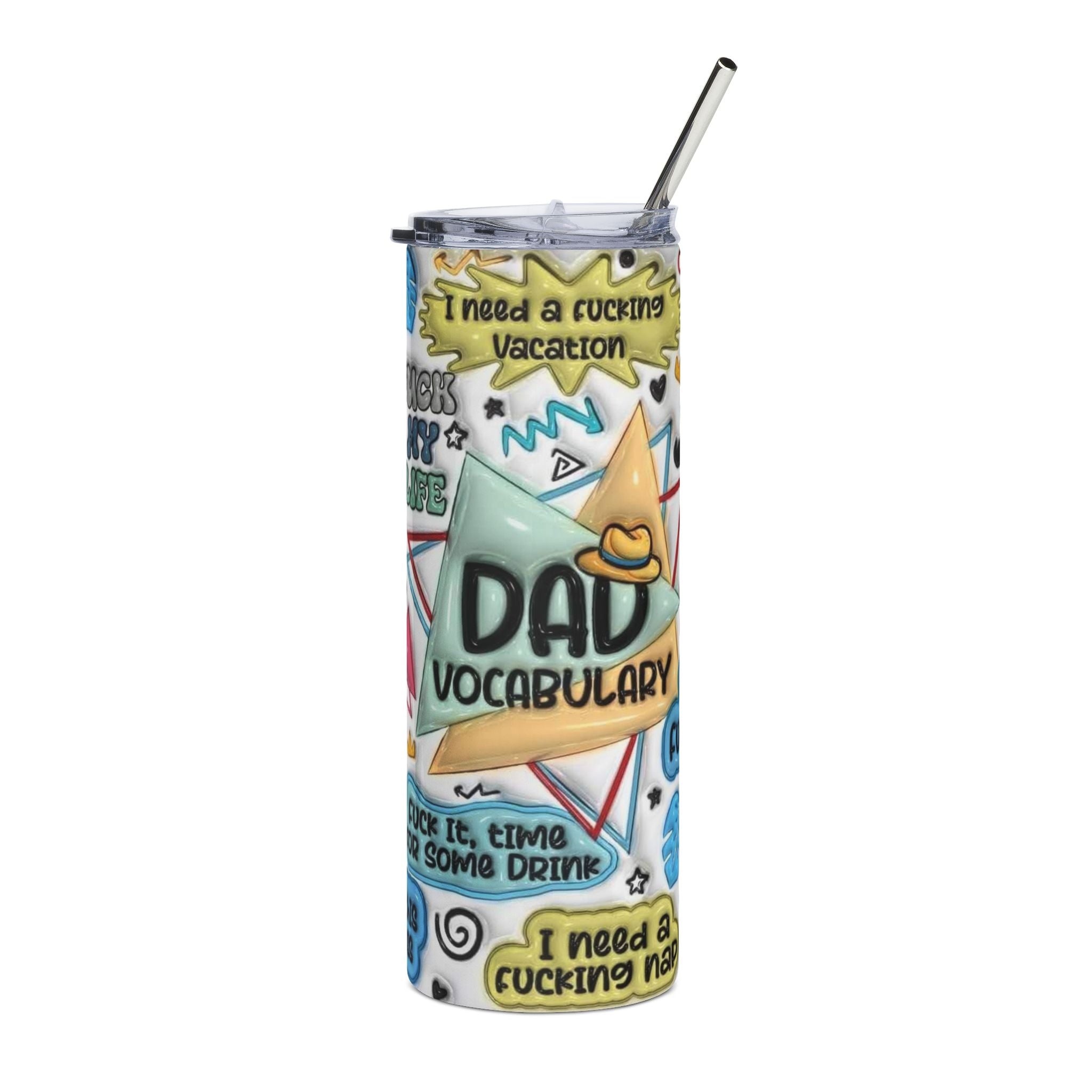 Dad Vocabulary Tumbler | 20oz Stainless Steel Travel Cup
